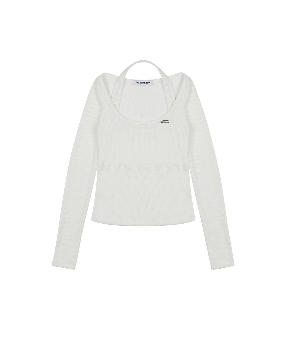 러브이즈트루(LUVISTRUE) MZ LAYERED KNIT(WHITE)