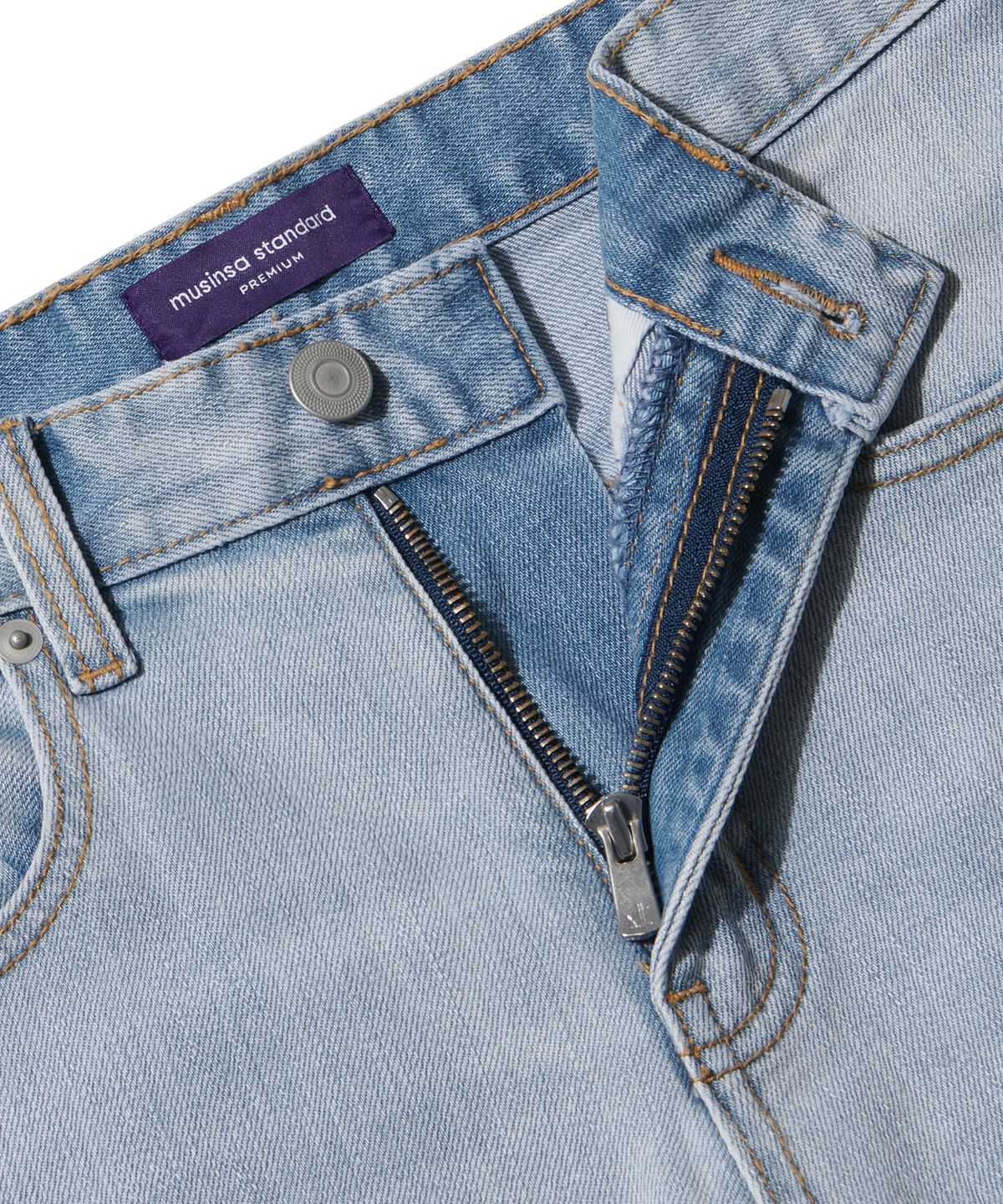 무신사 스탠다드(MUSINSA STANDARD) KIPAS 스트레이트 데님 팬츠 [스카이 블루]