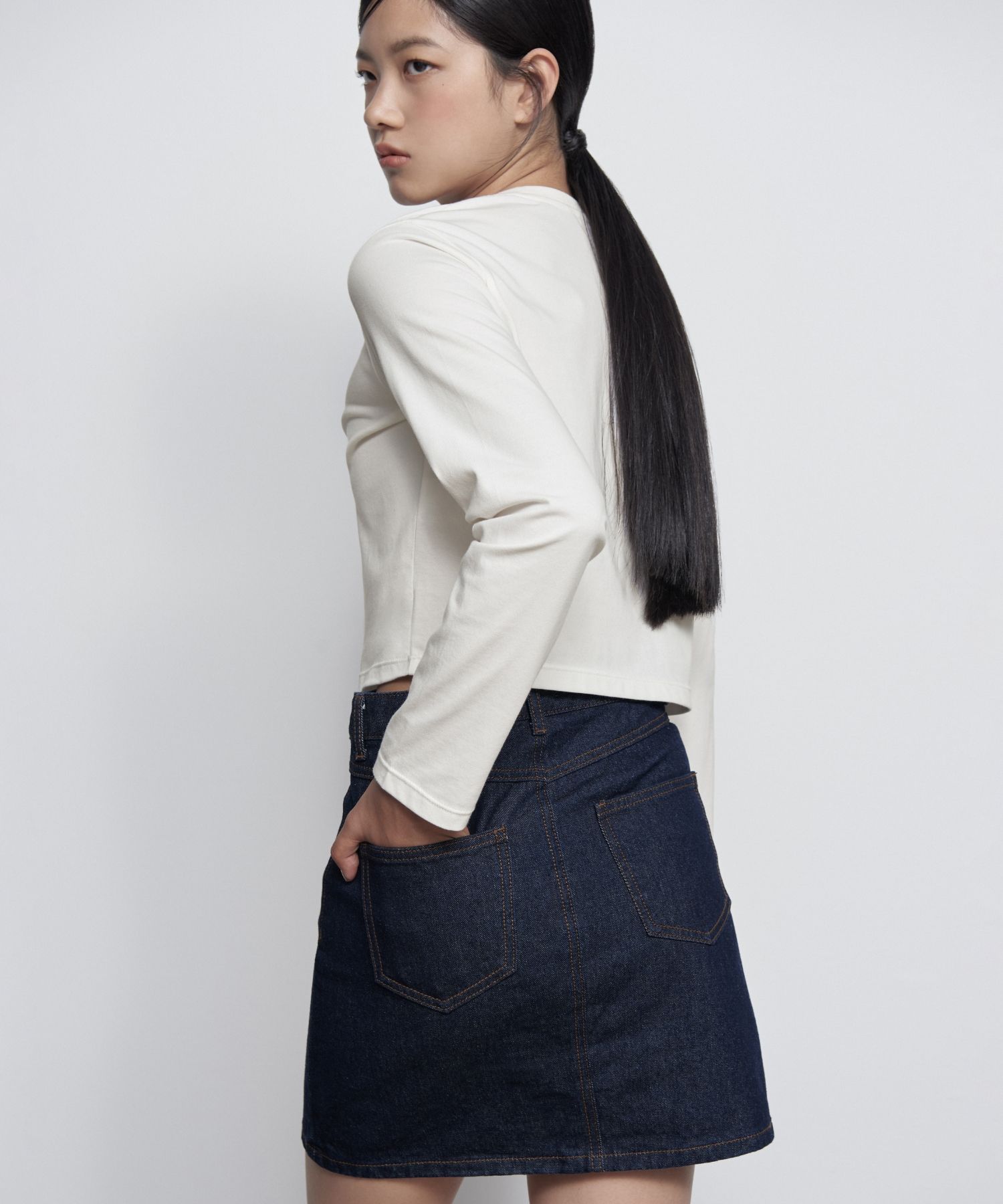 MUSINSA STANDARD ウーマンズ ローライズ デニム ミニスコッツ MUSINSA | MUSINSA STANDARD WOMAN Women's Denim Mini Skirt