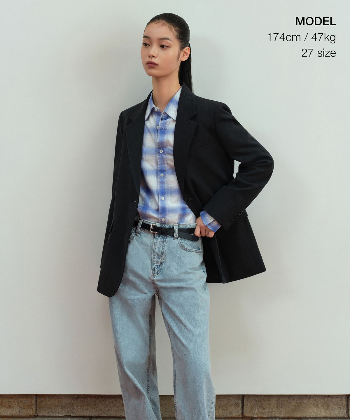 무신사 스탠다드 우먼(MUSINSA STANDARD WOMAN) 우먼즈 와이드 데님 팬츠 [페일 블루]