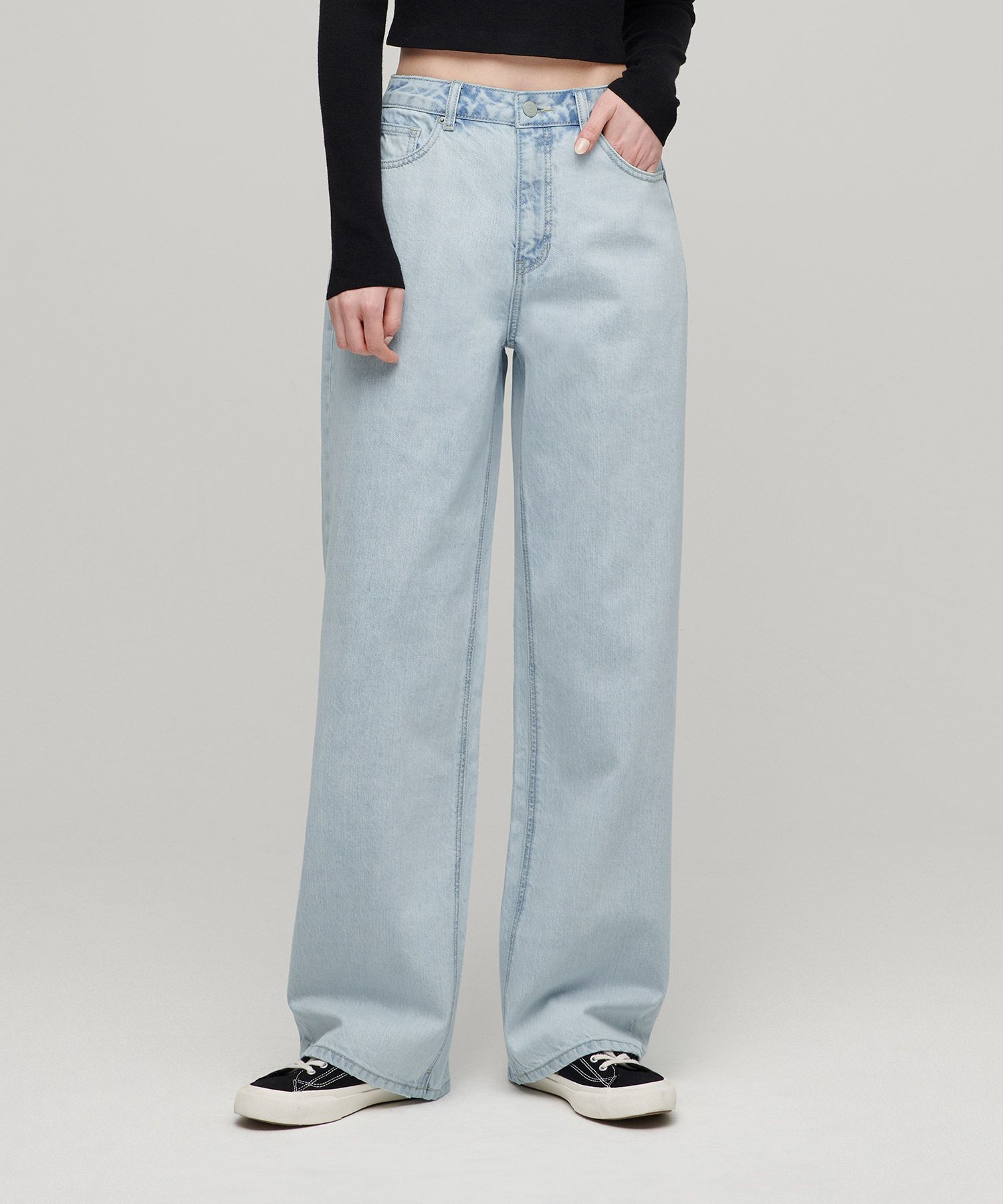デニム・ジーパン MUSINSA STANDARD WOMAN Women's inner brushed wide denim pant MUSINSA | MUSINSA STANDARD WOMAN Women's Wide Denim Pants