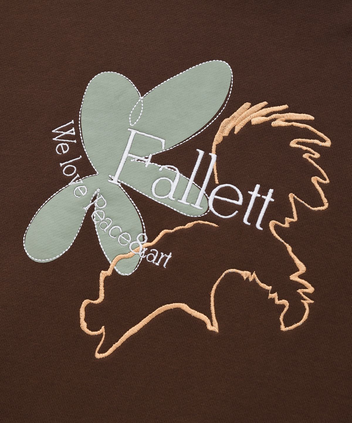 팔렛(FALLETT) 우먼즈 가든 크롭 후드 브라운