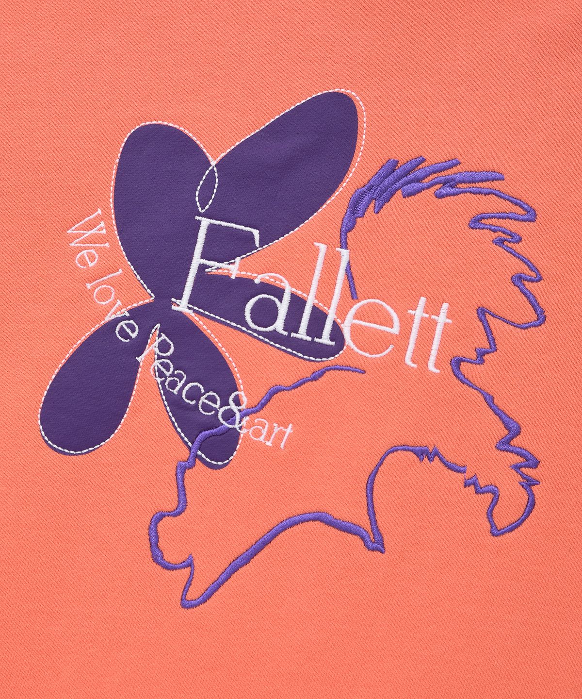 팔렛(FALLETT) 우먼즈 가든 크롭 후드 피치