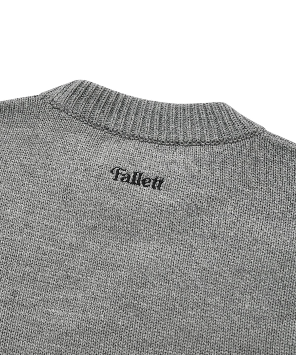 팔렛(FALLETT) 네로 플라워 니트 그레이