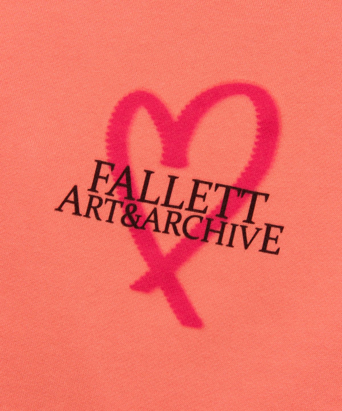 팔렛(FALLETT) 러브 스프레이 후드티 피치