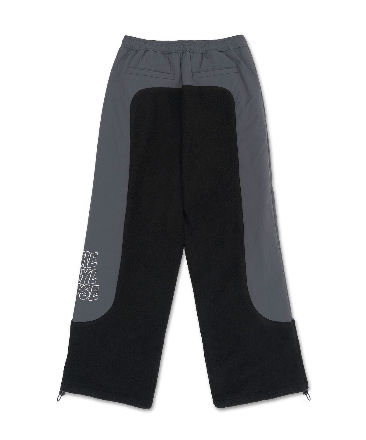 더바이닐하우스(THEVINYLHOUSE) PANELED FLEECE PANTS BLACK (VH2CWUPA10A)