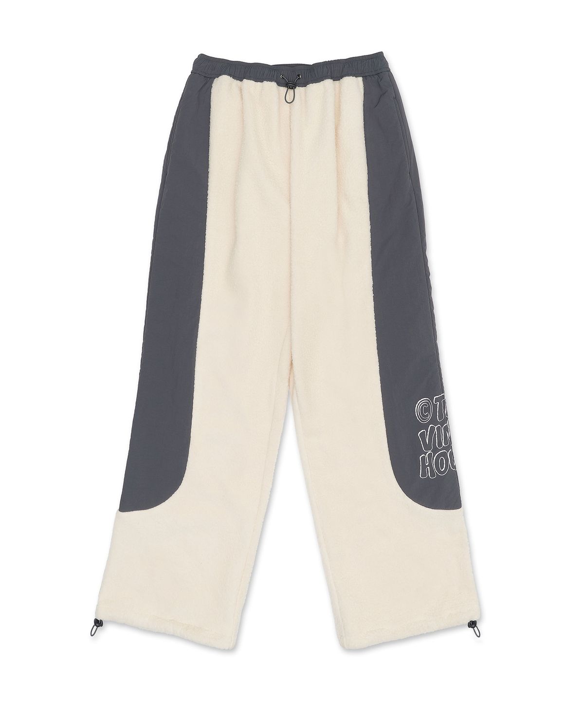 더바이닐하우스(THEVINYLHOUSE) PANELED FLEECE PANTS IVORY (VH2CWUPA10A)