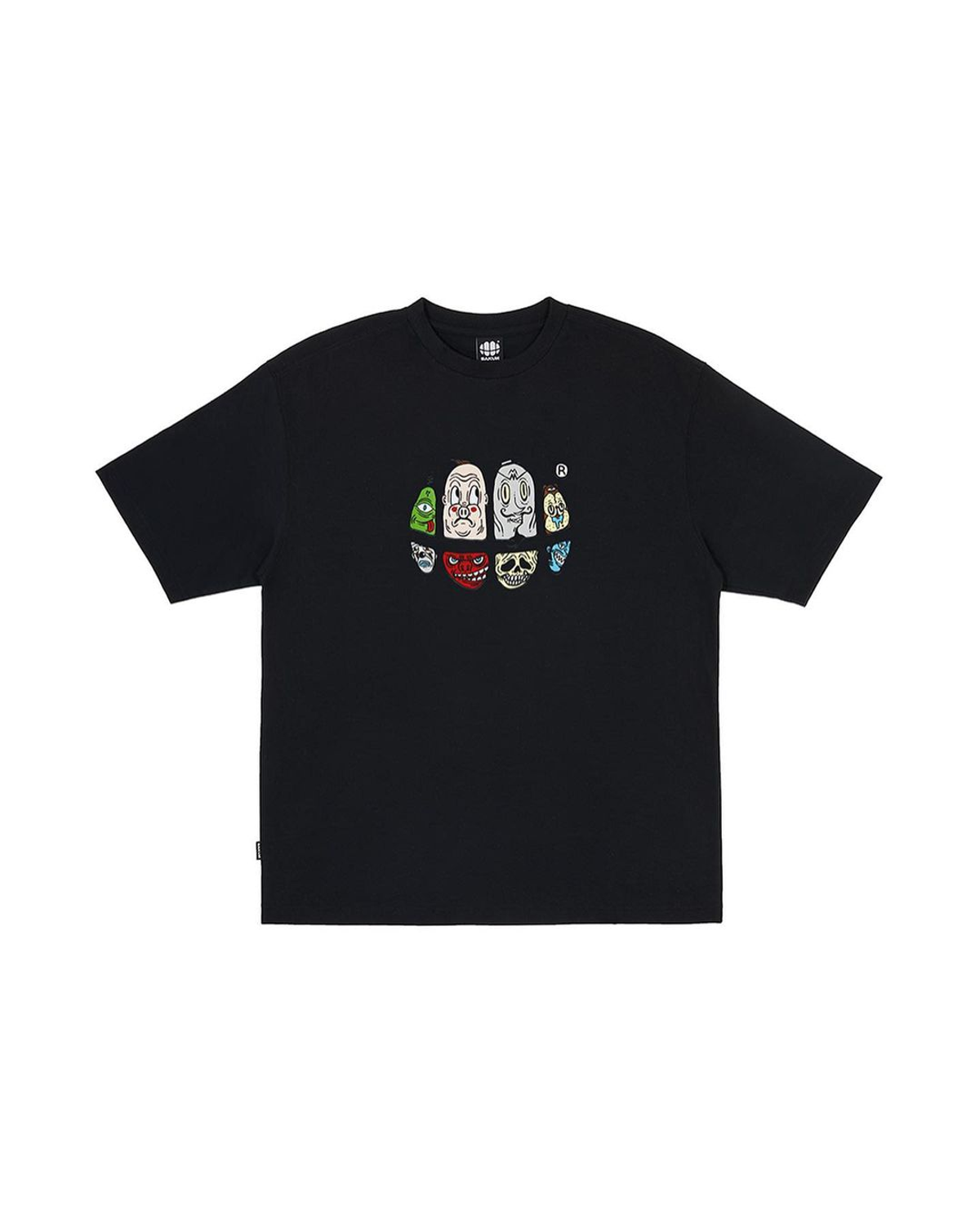 사쿤(SAKUN) [20종택1] 남녀공용 커스텀 메이드 반팔티셔츠 CUSTOM MADE T-SHIRT BLACK
