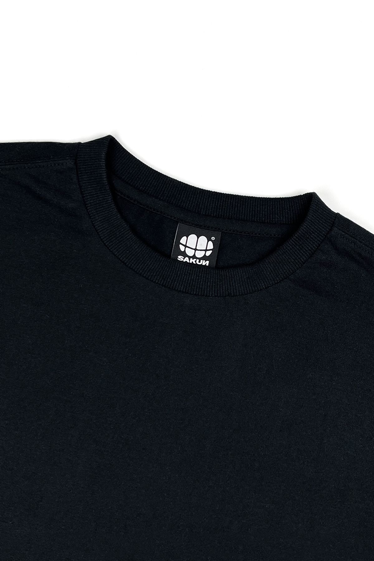 사쿤(SAKUN) [20종택1] 남녀공용 커스텀 메이드 반팔티셔츠 CUSTOM MADE T-SHIRT BLACK