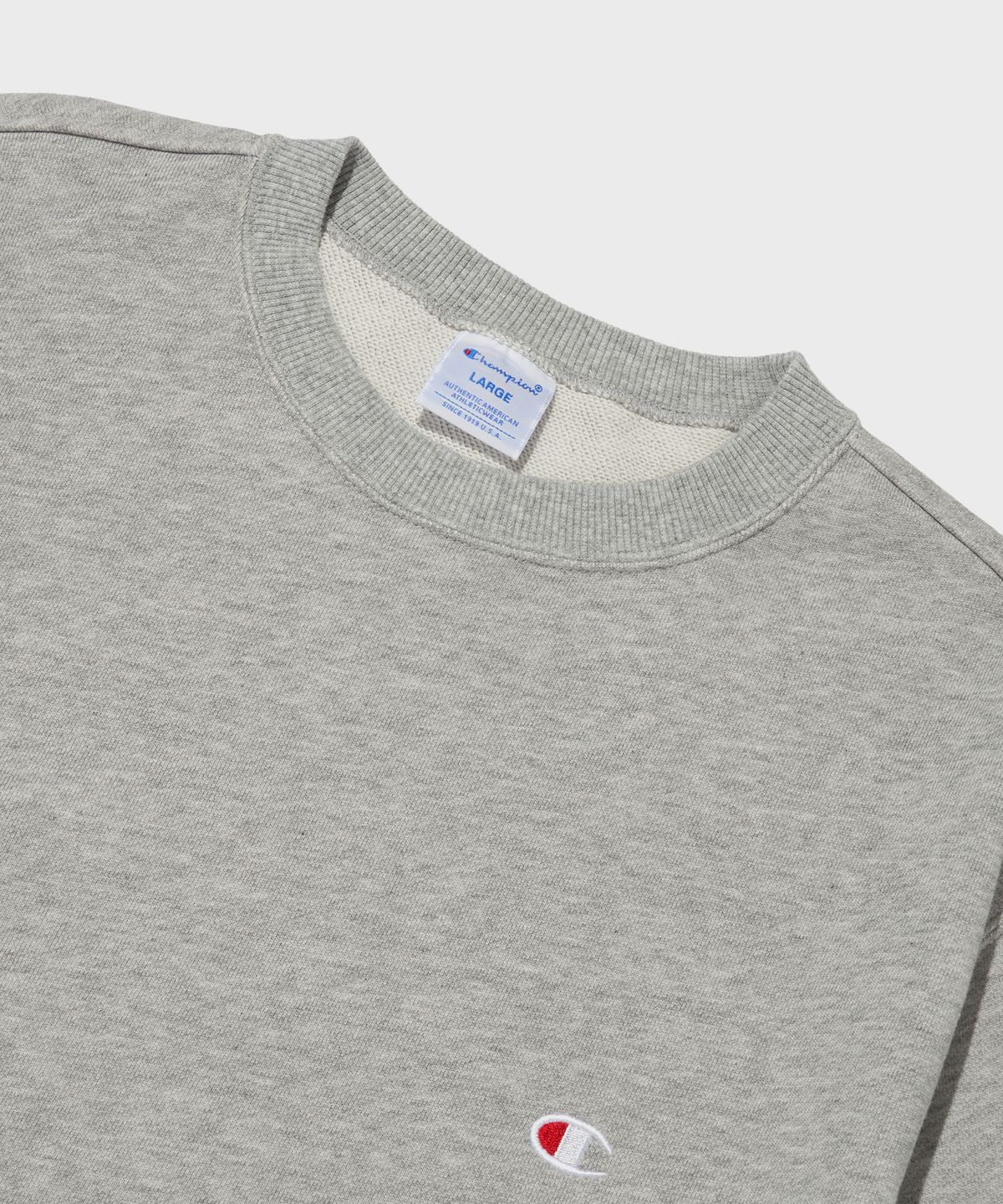 챔피온(CHAMPION) C로고 크루넥 스웨트셔츠 Normal Grey