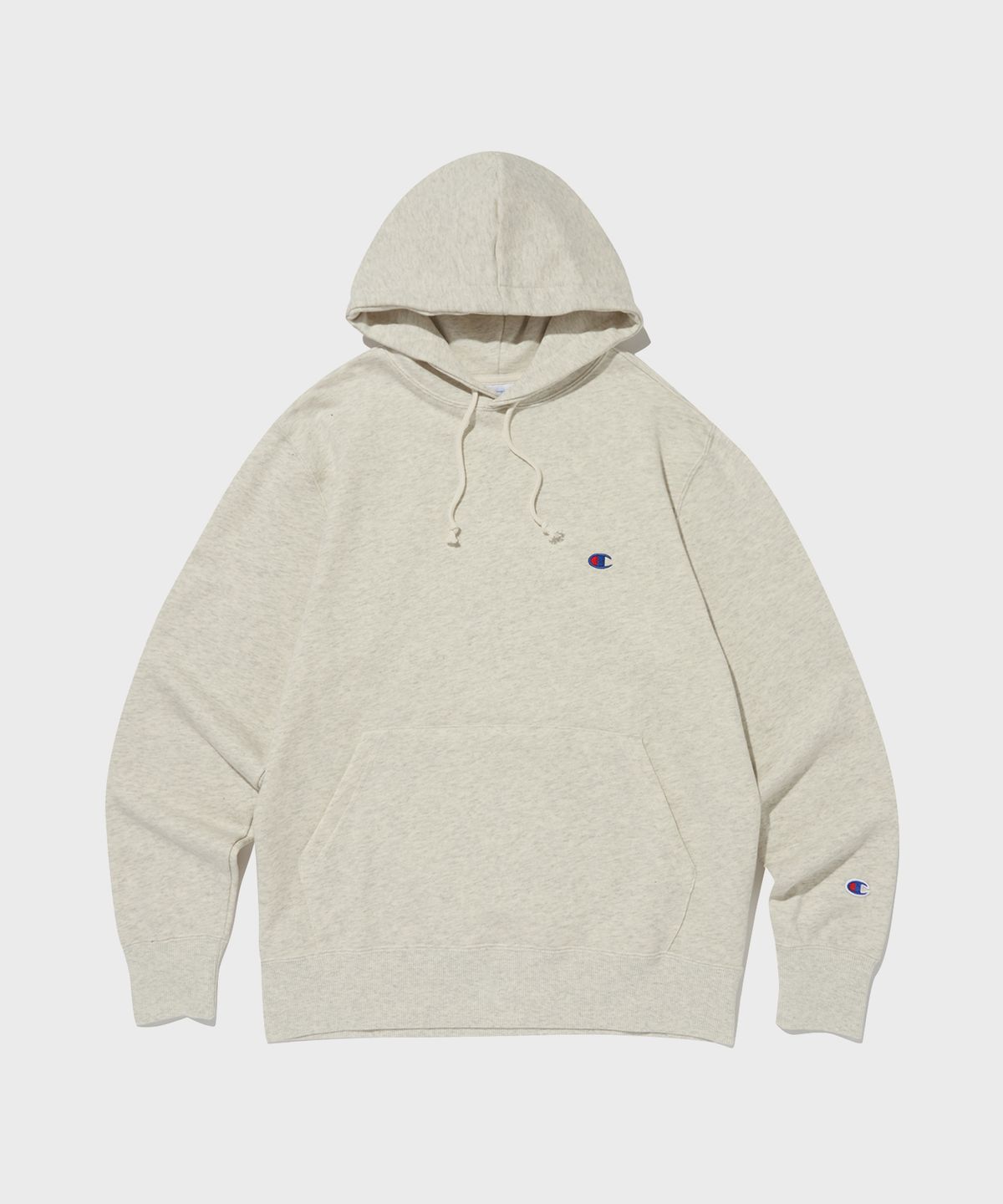 챔피온(CHAMPION) C로고 후드 티셔츠 Cream