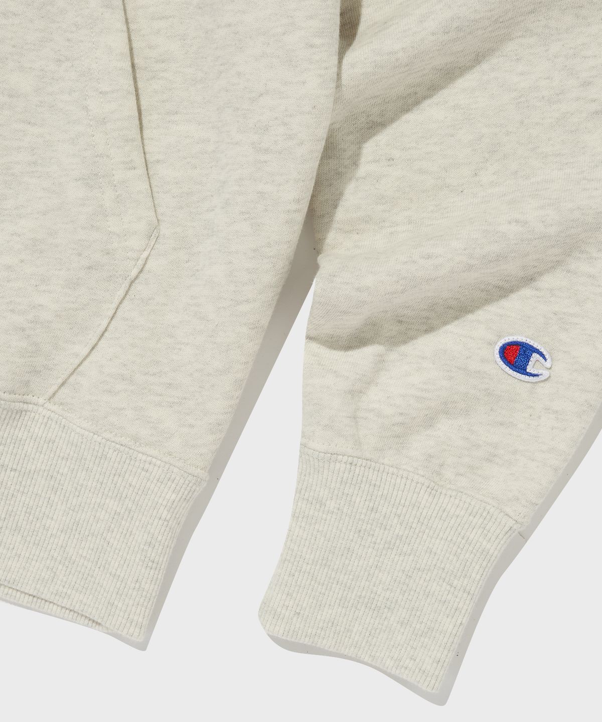 챔피온(CHAMPION) C로고 후드 티셔츠 Cream