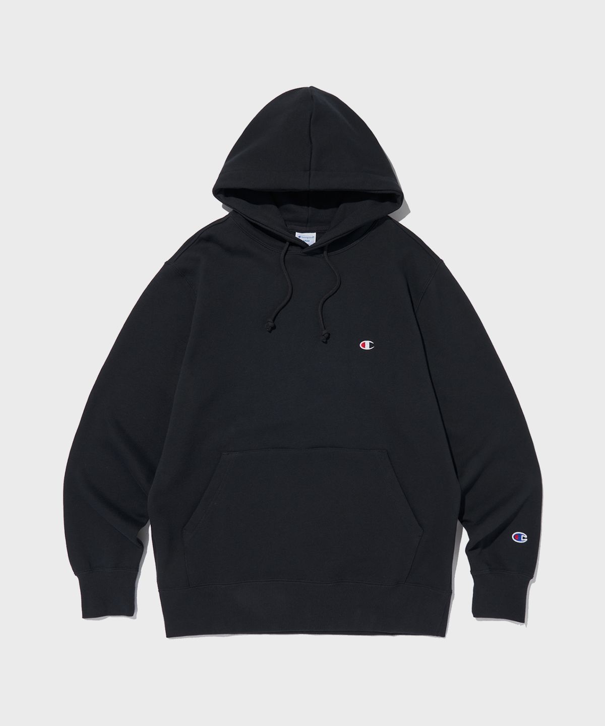 챔피온(CHAMPION) C로고 후드 티셔츠 Normal Navy