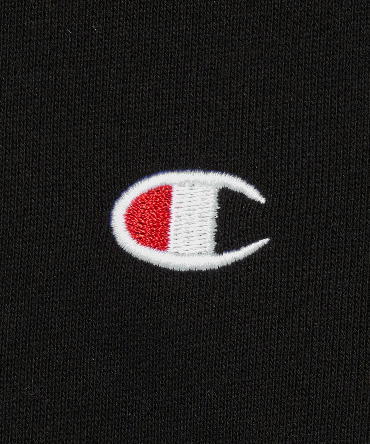 챔피온(CHAMPION) C로고 후드 티셔츠 Black