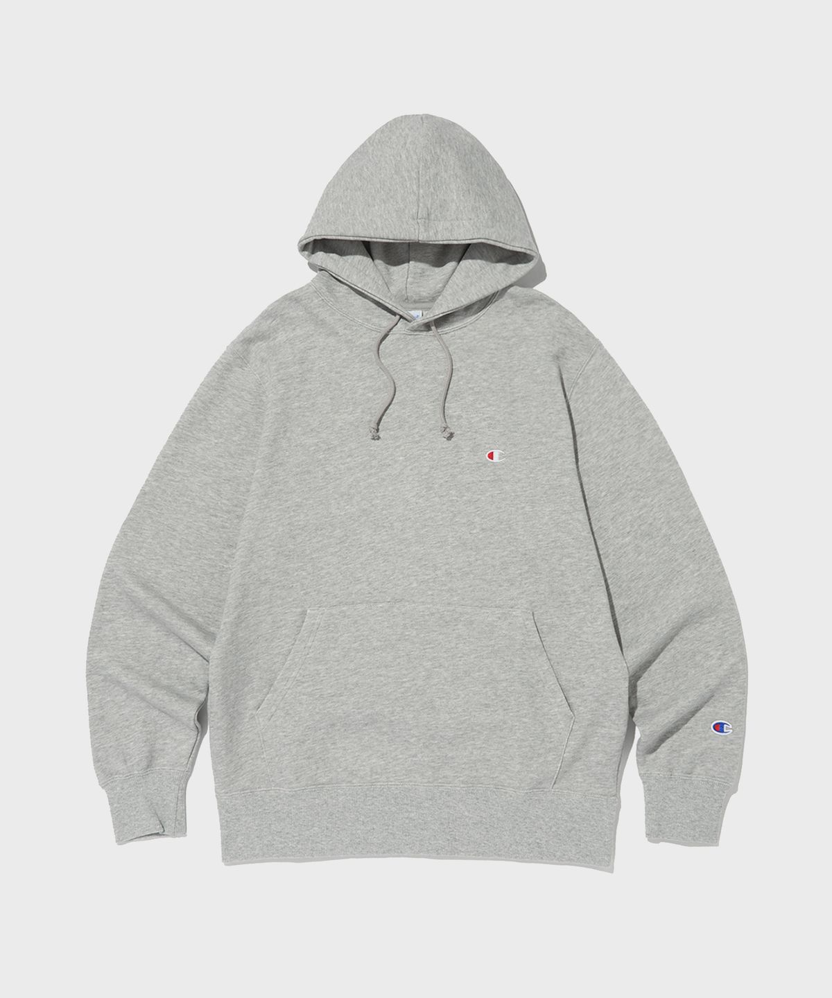 챔피온(CHAMPION) C로고 후드 티셔츠 Normal Grey