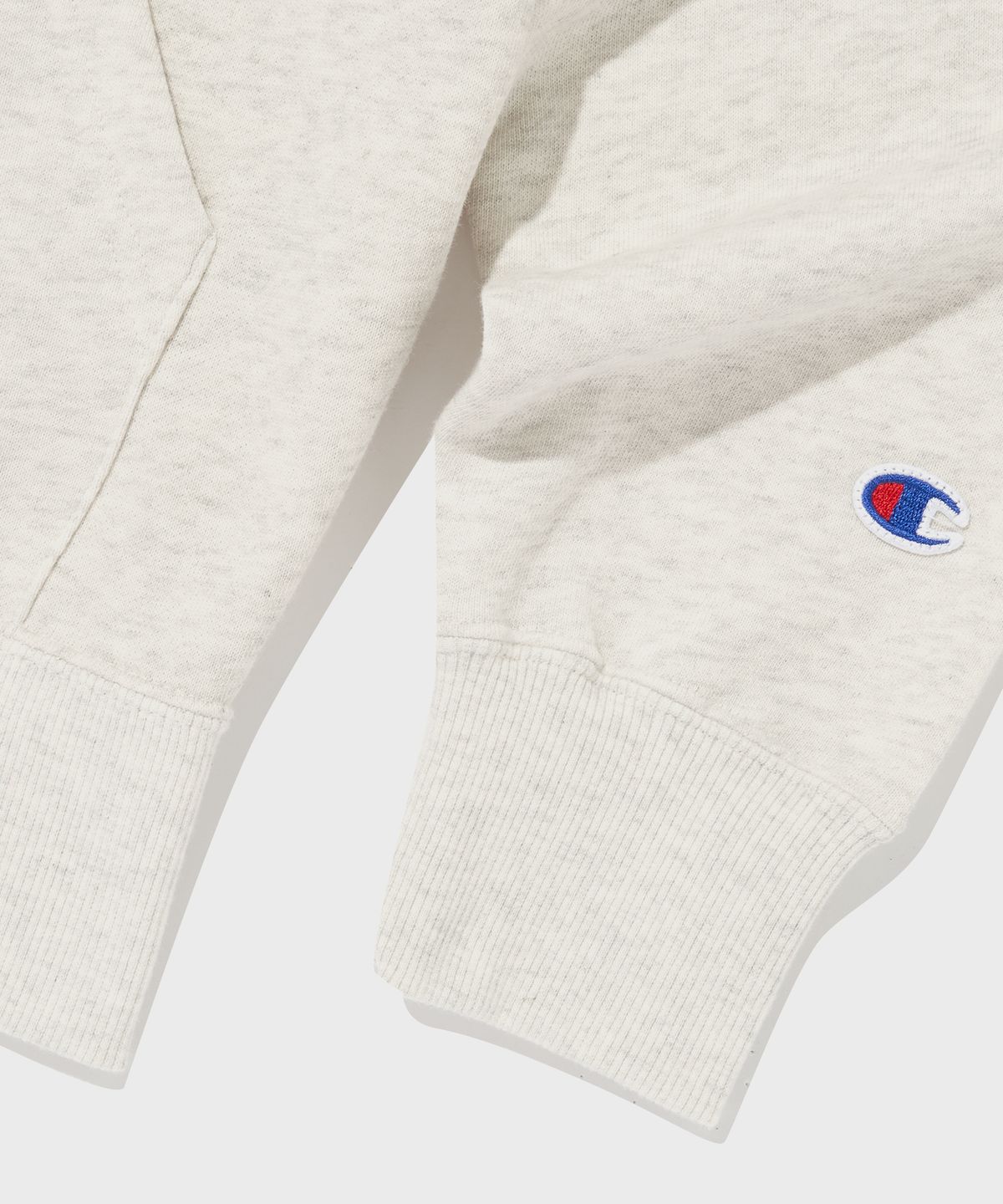 챔피온(CHAMPION) C로고 후드 집업 Cream