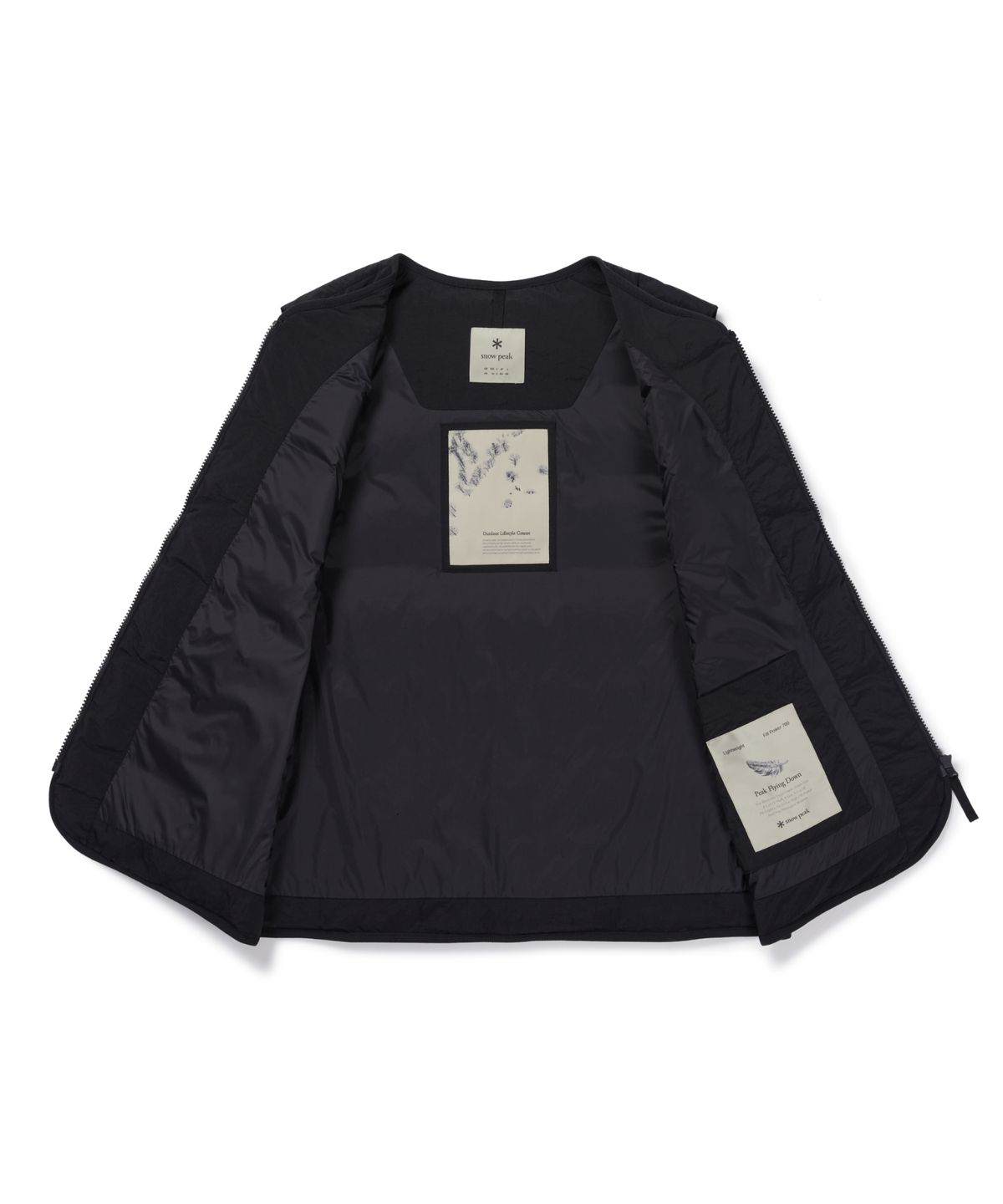 스노우피크 어패럴(SNOWPEAK APPAREL) 랜드 경량 다운 베스트 (S26WMGDV60) Black