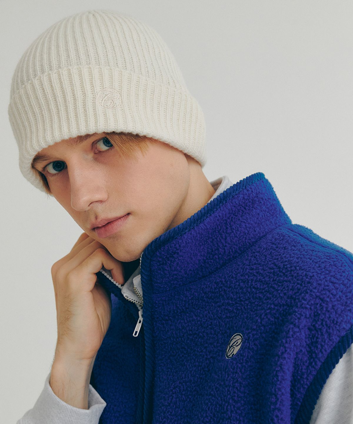 클로브(CLOVE) [22FW clove] Ribbed Beanie (Ivory)