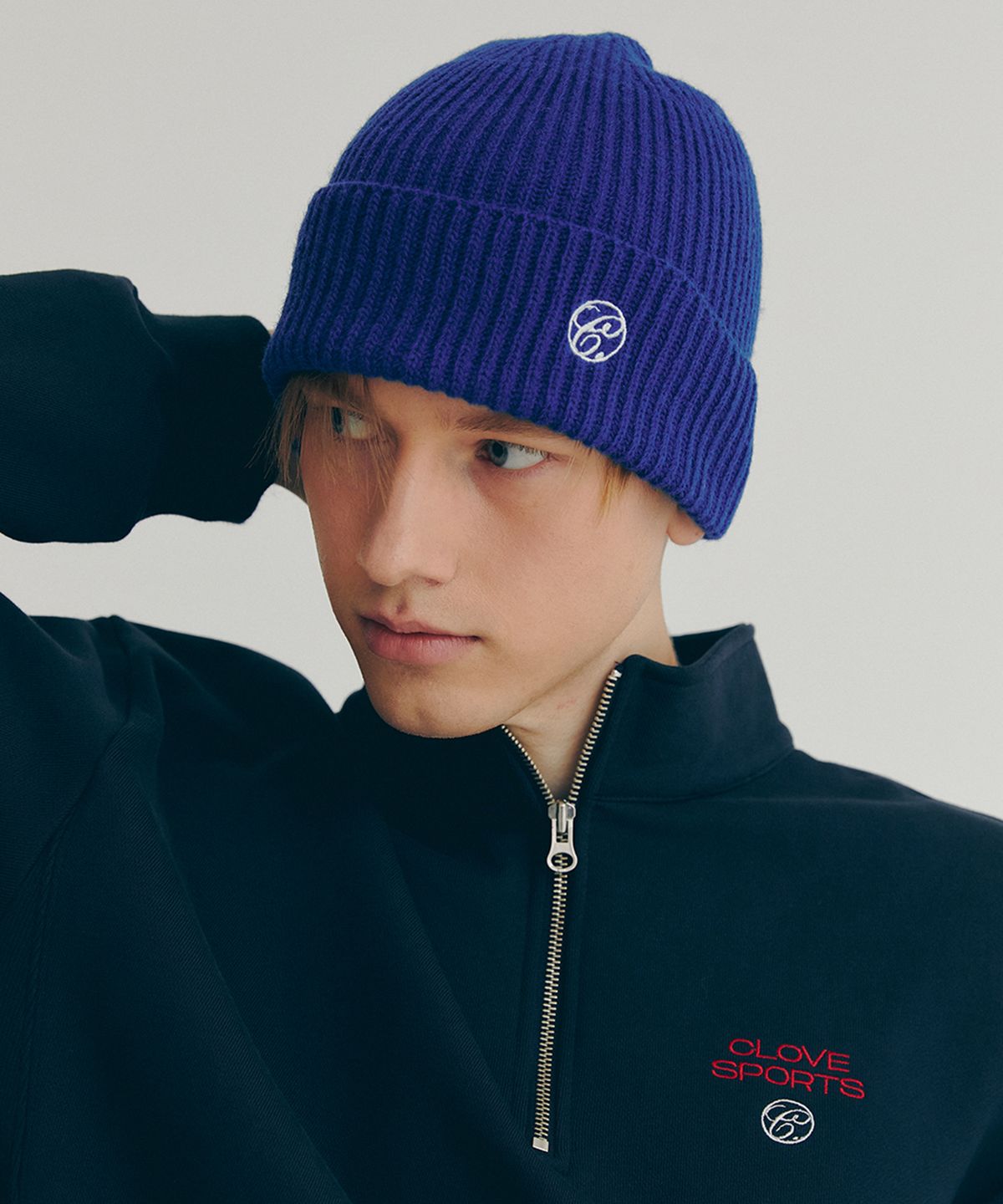 클로브(CLOVE) [22FW clove] Ribbed Beanie (Blue)