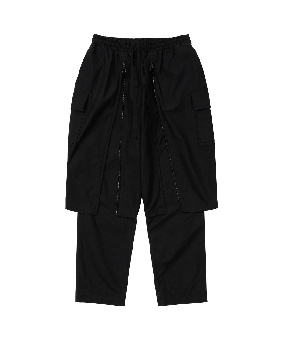 아조바이아조(AJOBYAJO) Oversized Layered Pants [BLACK]