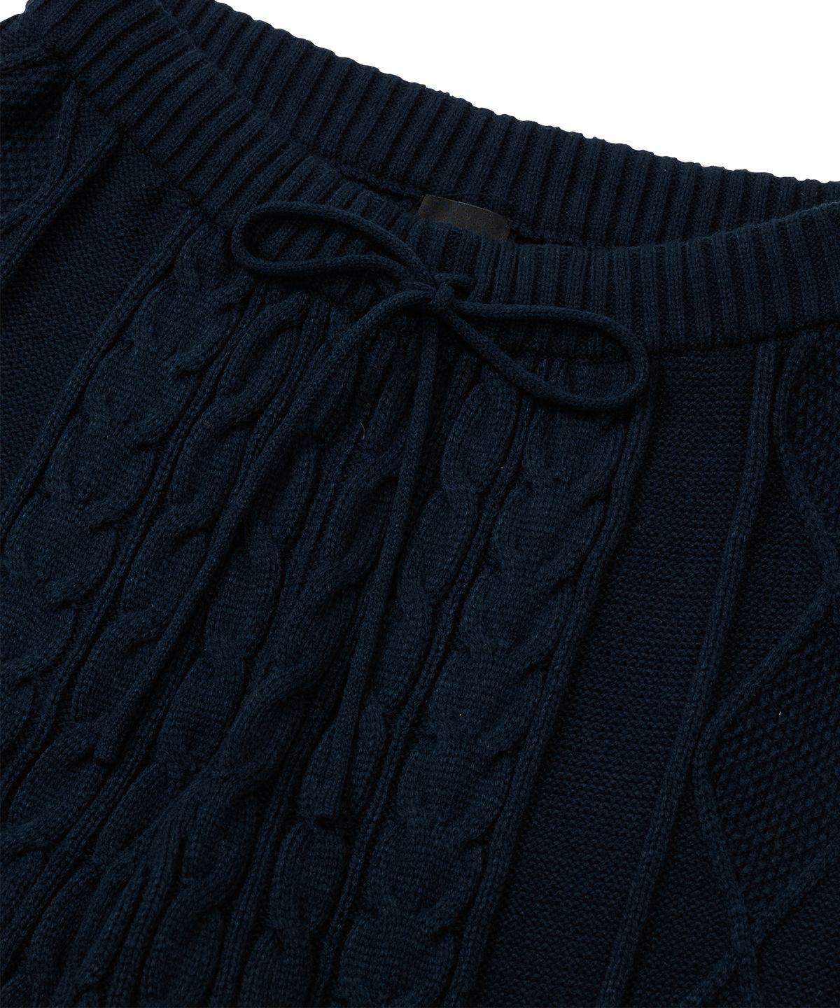 아조바이아조(AJOBYAJO) Twisted Cable Knit Pants [NAVY]