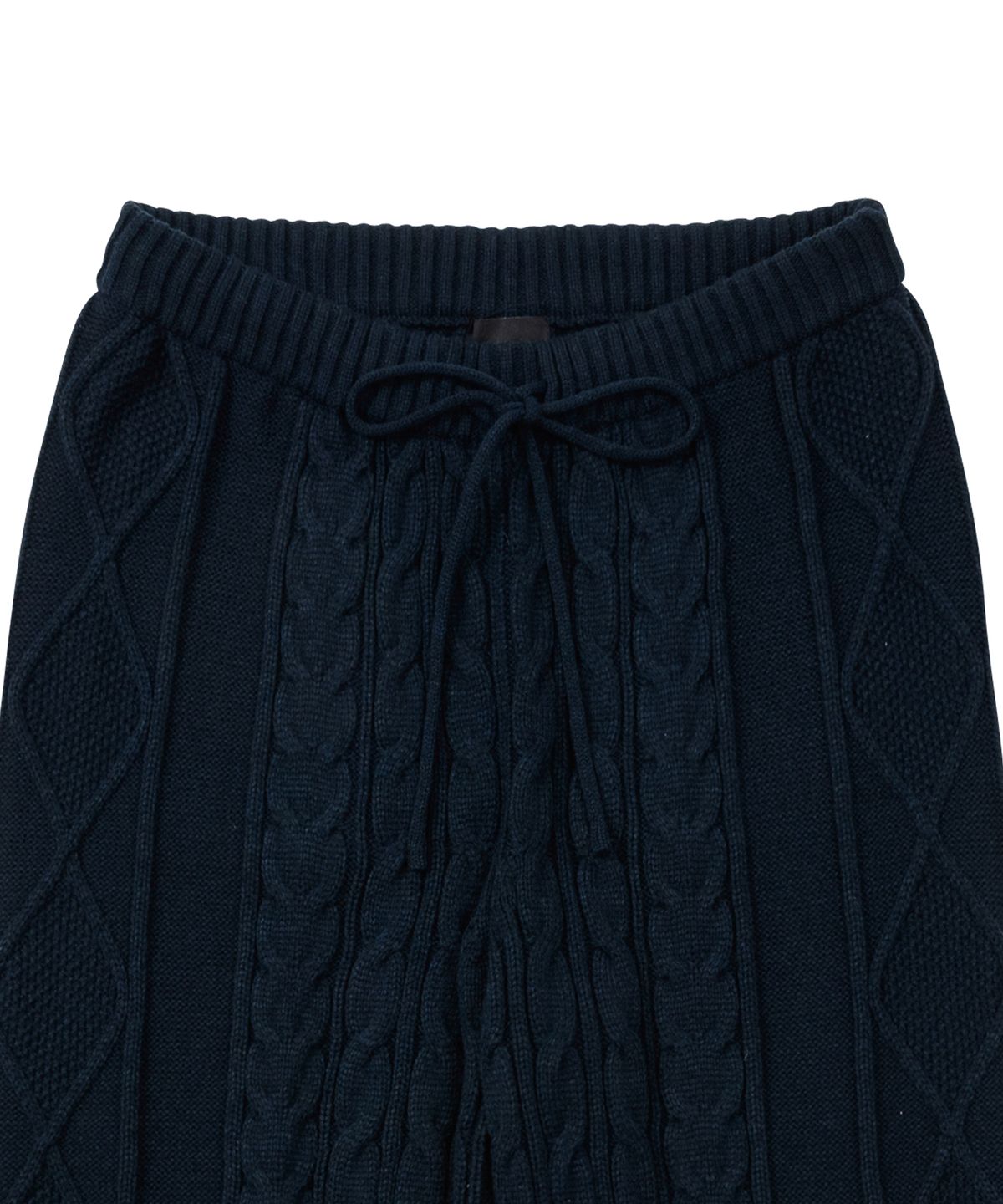아조바이아조(AJOBYAJO) Twisted Cable Knit Pants [NAVY]
