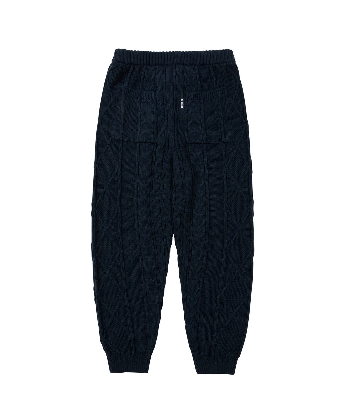 아조바이아조(AJOBYAJO) Twisted Cable Knit Pants [NAVY]