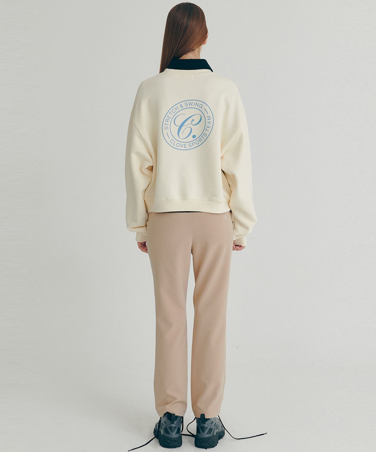 클로브(CLOVE) [22FW clove] Stretch Flared Pants_Women (Beige)
