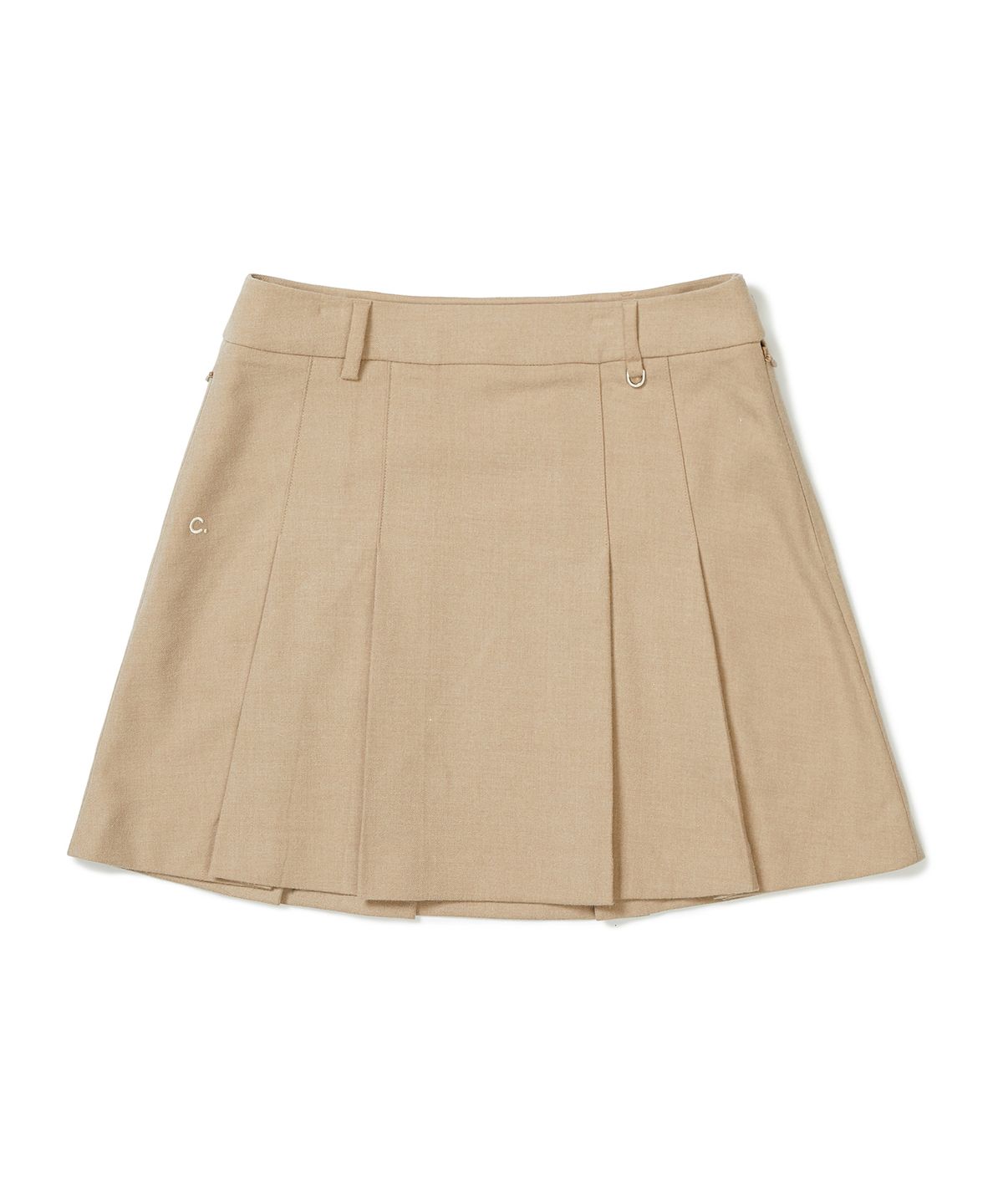 클로브(CLOVE) [22FW clove] Wool Pleated Skirt (Beige)