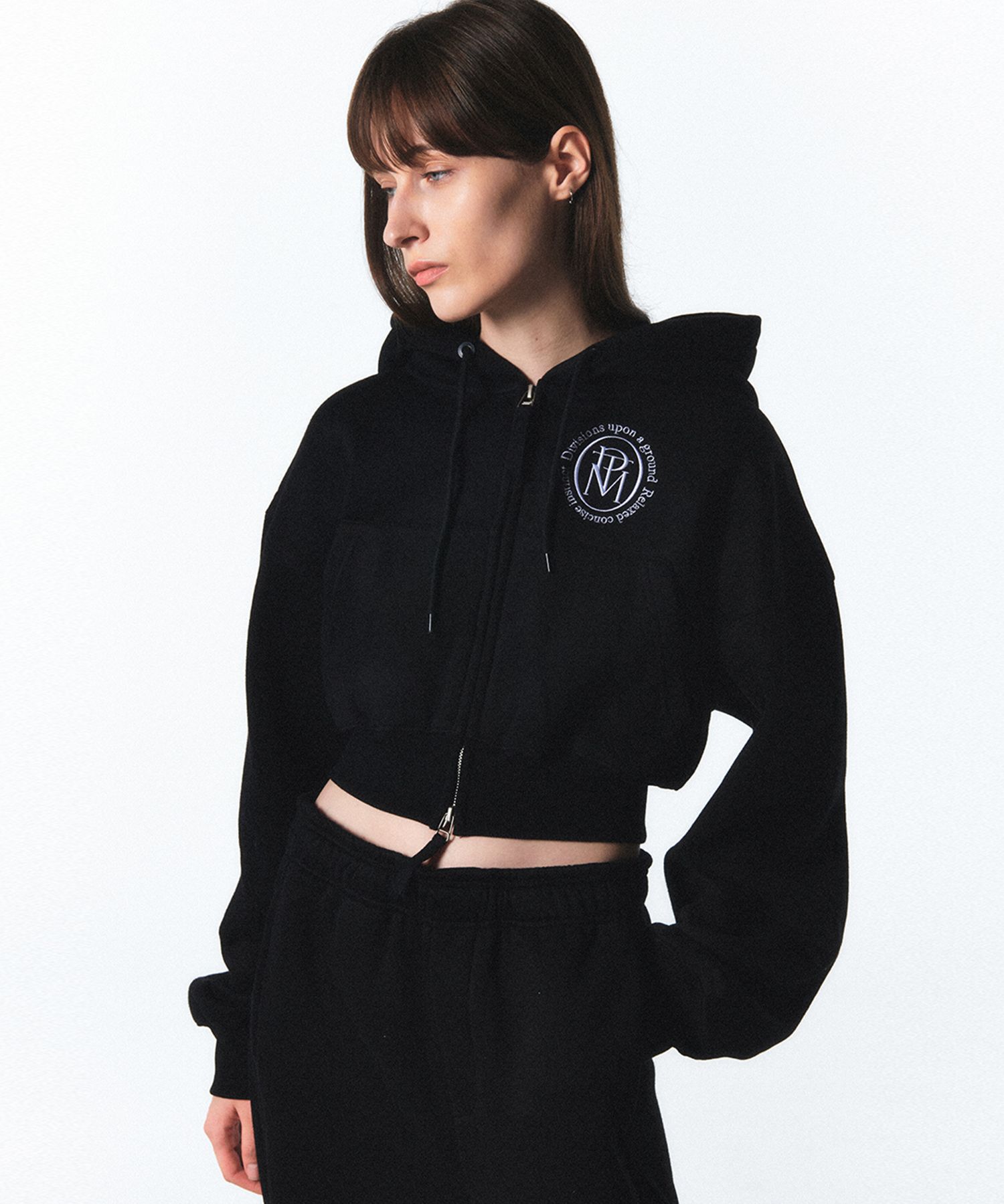 100％本物 | MUSINSA PARTIMENTO zip-up half OR hoodie Crop [SET] WOMEN トップス