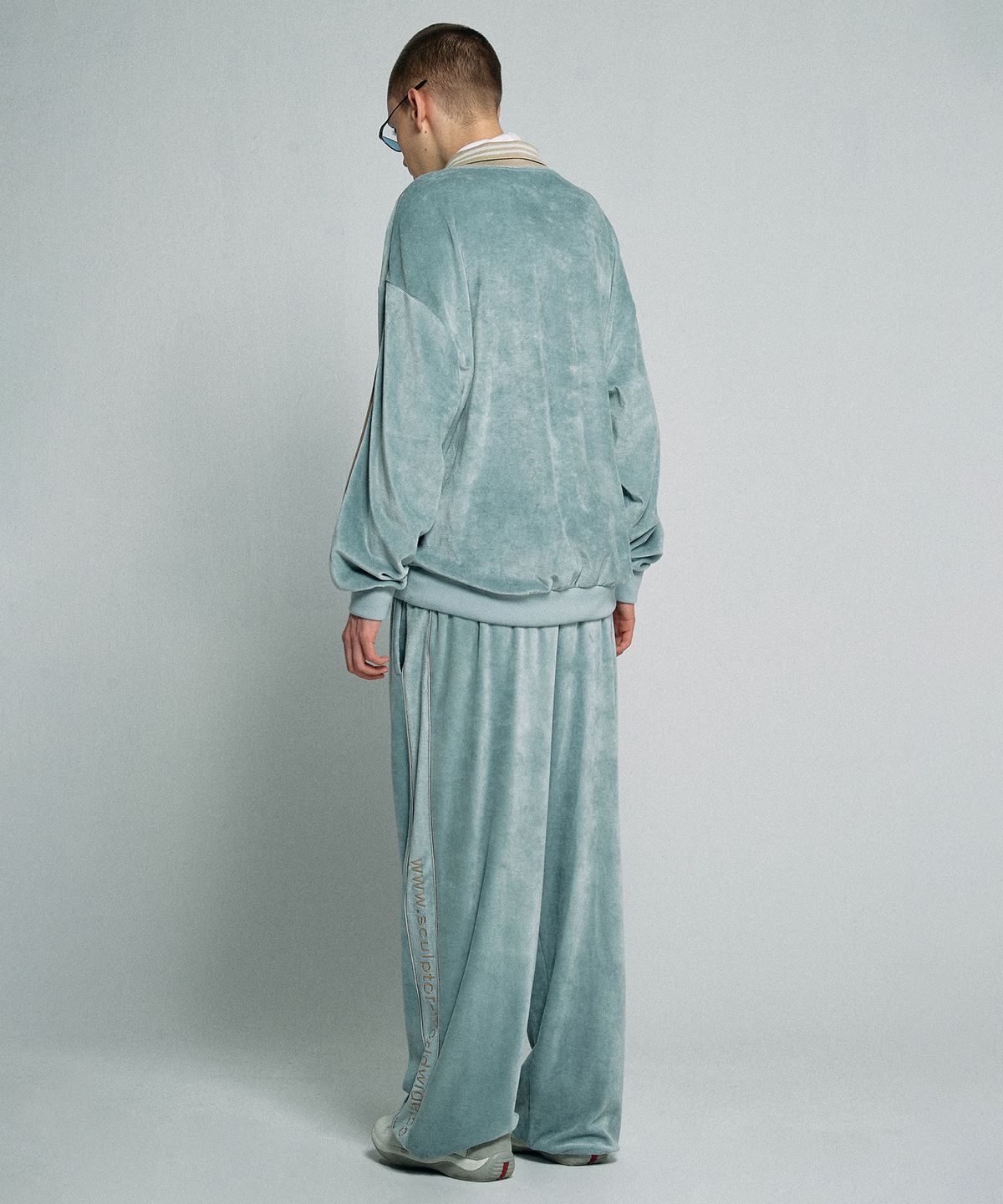 스컬프터(SCULPTOR) Velour Track Pants Baby Blue