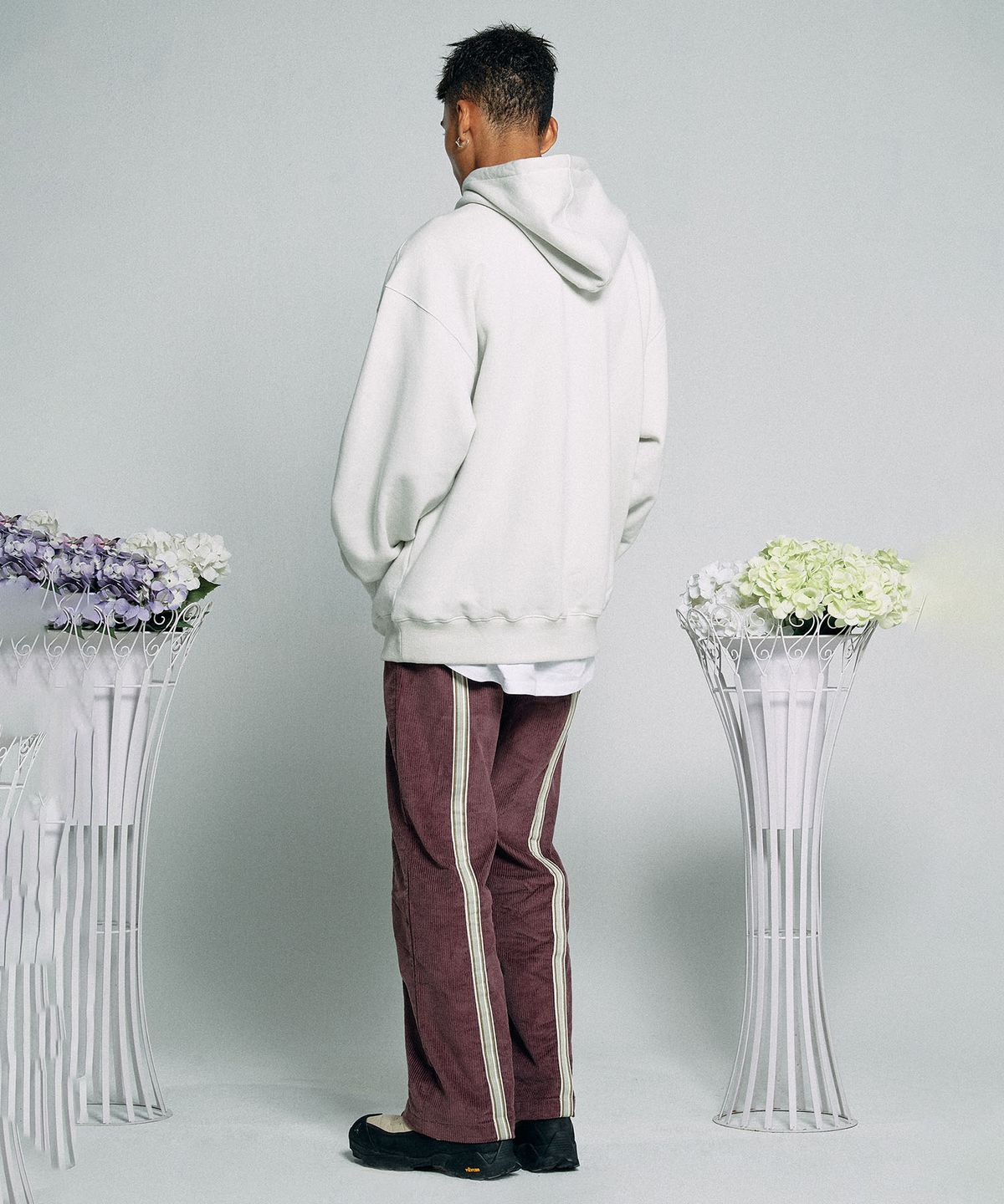 스컬프터(SCULPTOR) Taped Corduroy Beach Pants Deep Purple