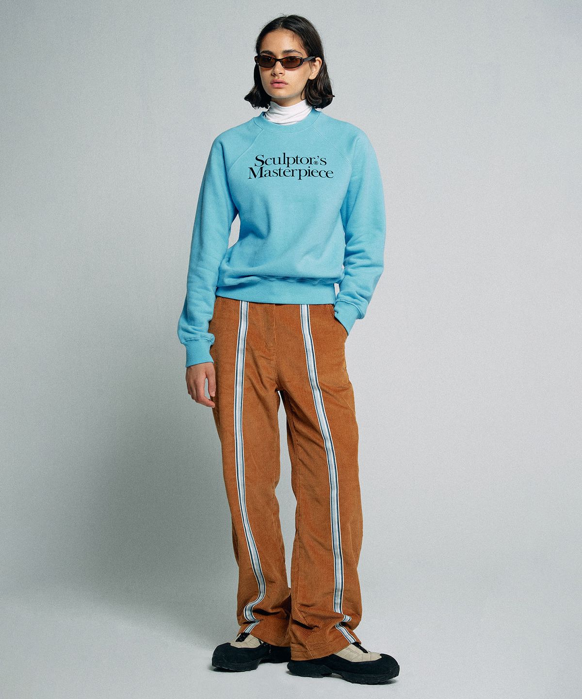 스컬프터(SCULPTOR) Taped Corduroy Beach Pants Carmel