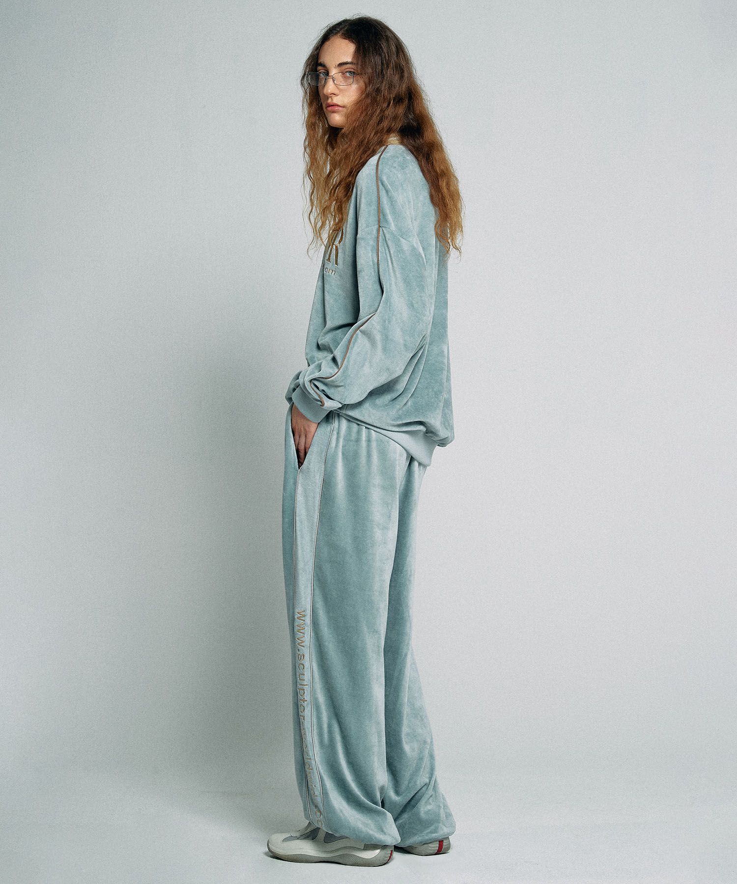 トップス SCULPTOR Velour Soccer Jersey BLUE MUSINSA | SCULPTOR Velour Soccer Jersey Baby Blue