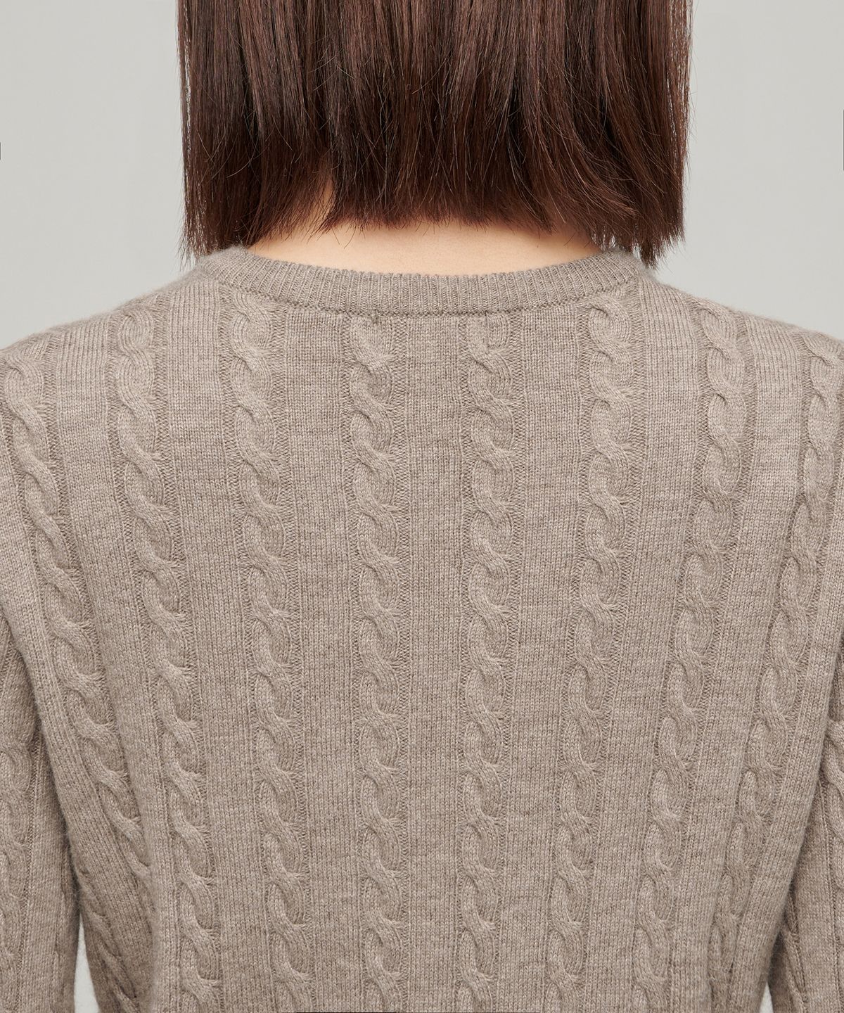 무신사 스탠다드 우먼(MUSINSA STANDARD WOMAN) 우먼즈 앙고라 블렌드 케이블 라운드 넥 가디건 [헤더 베이지]
