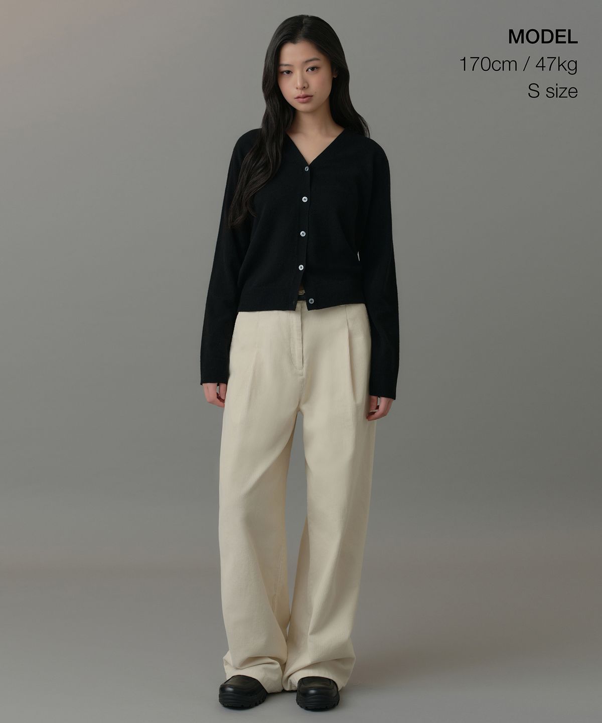 무신사 스탠다드 우먼(MUSINSA STANDARD WOMAN) 우먼즈 램스울 가디건 [블랙]