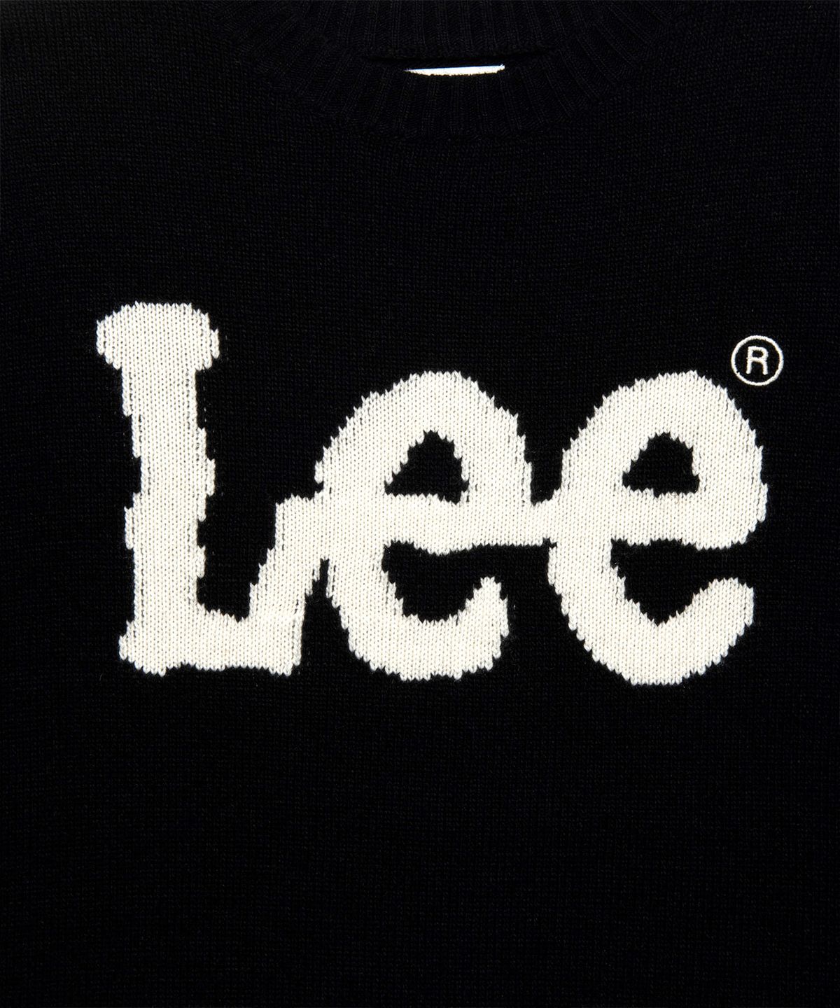 리(LEE) 빅 트위치 로고 니트 블랙