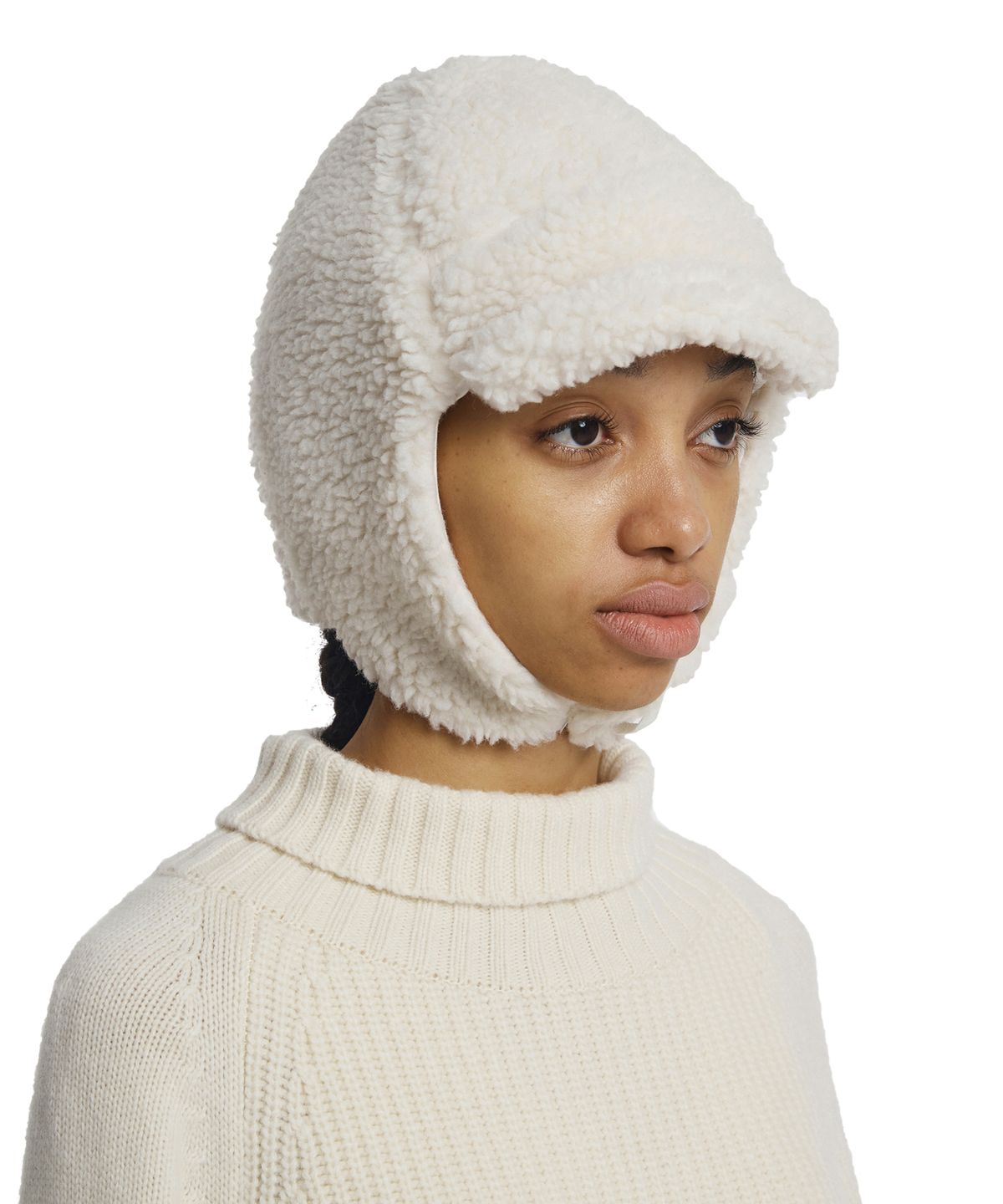 트렁크프로젝트(TRUNK PROJECT) Shearing Aviator Hat_Ivory