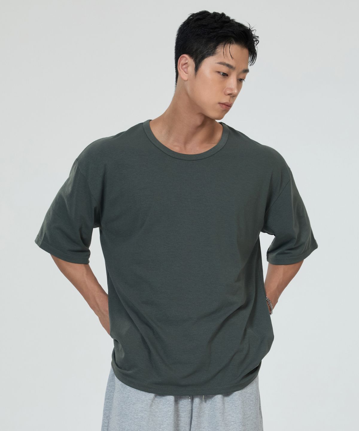 허그본(HUGVONE) 드라이 오버핏 숏슬리브 3컬러