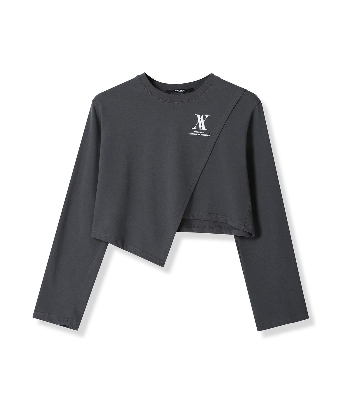 어반드레스(AVANDRESS) DIAGONAL LONG SLEEVE T-SHIRT - 6COL