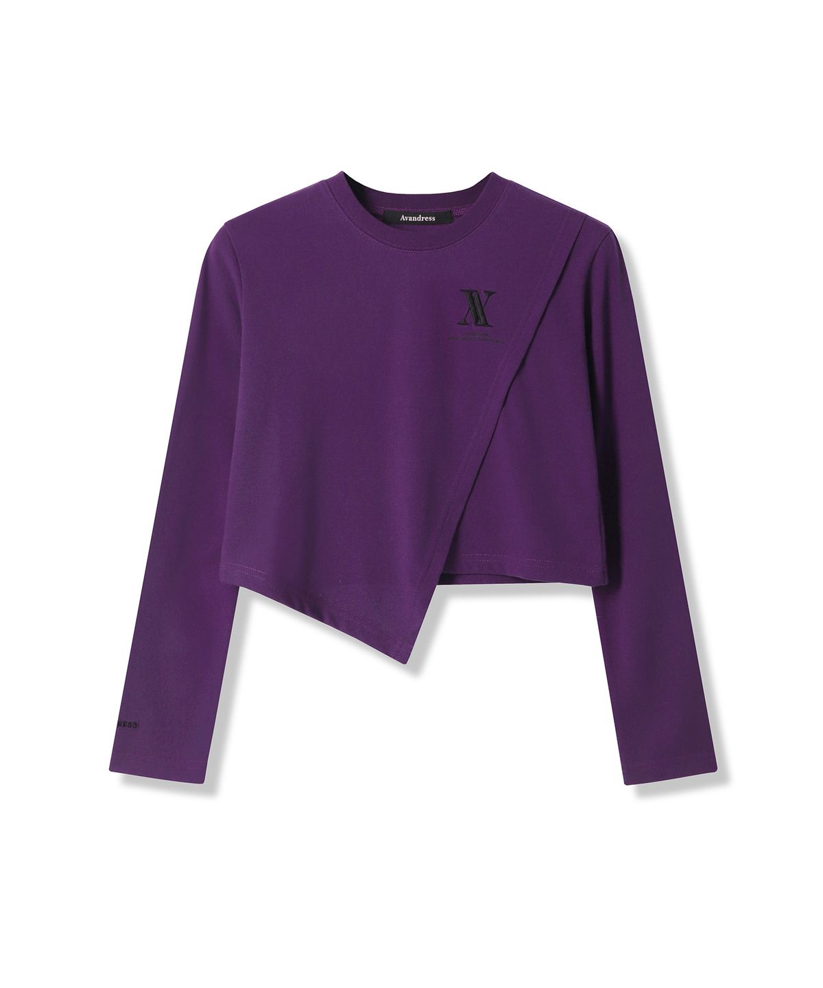 어반드레스(AVANDRESS) DIAGONAL LONG SLEEVE T-SHIRT - 6COL