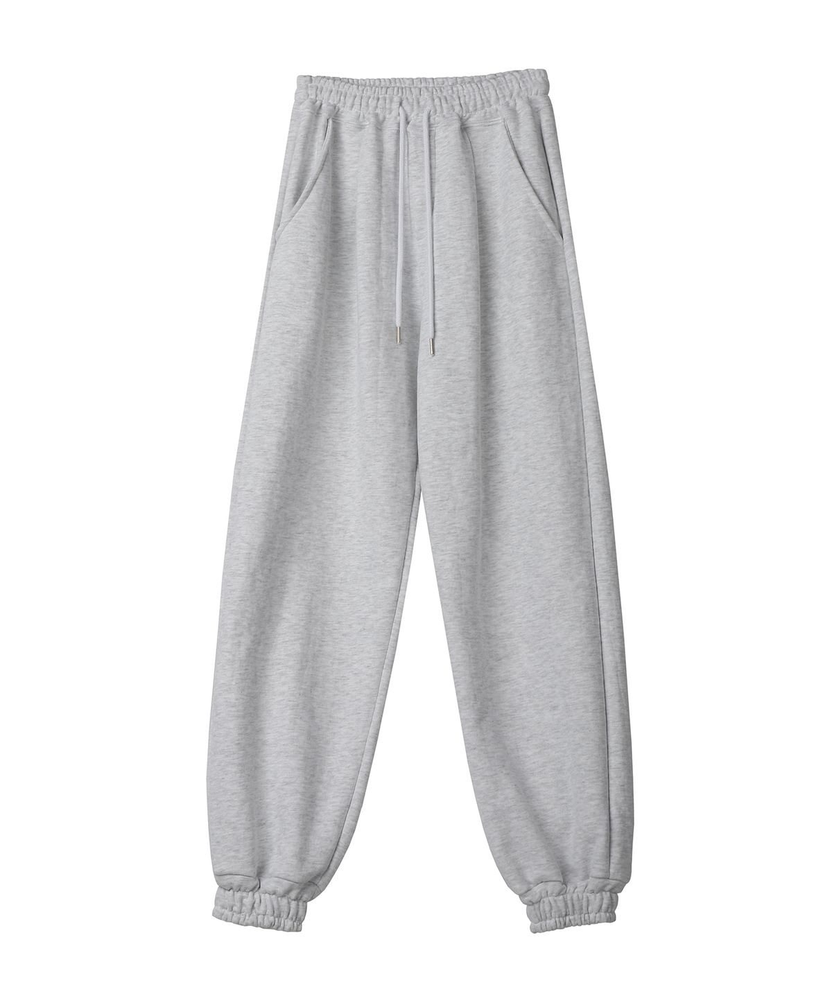 어반드레스(AVANDRESS) UNISEX AV BACK LOGO JOGGER PANTS WHITE MELANGE