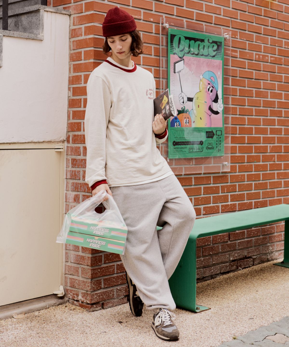 꾸아페(QUAFE) [UNISEX] QUAFY JOGGER PANTS_Grey