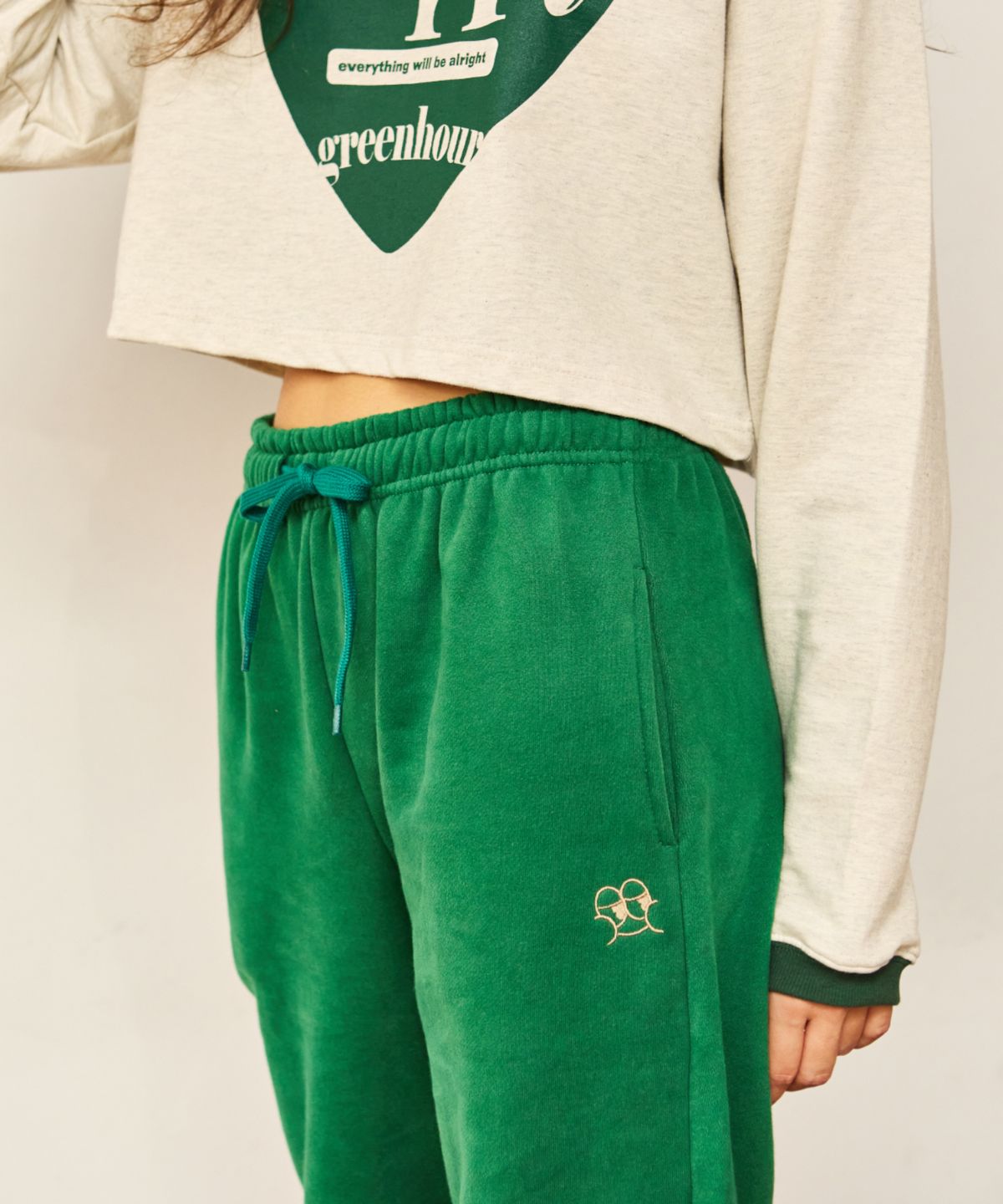 꾸아페(QUAFE) [UNISEX] QUAFY JOGGER PANTS_Green