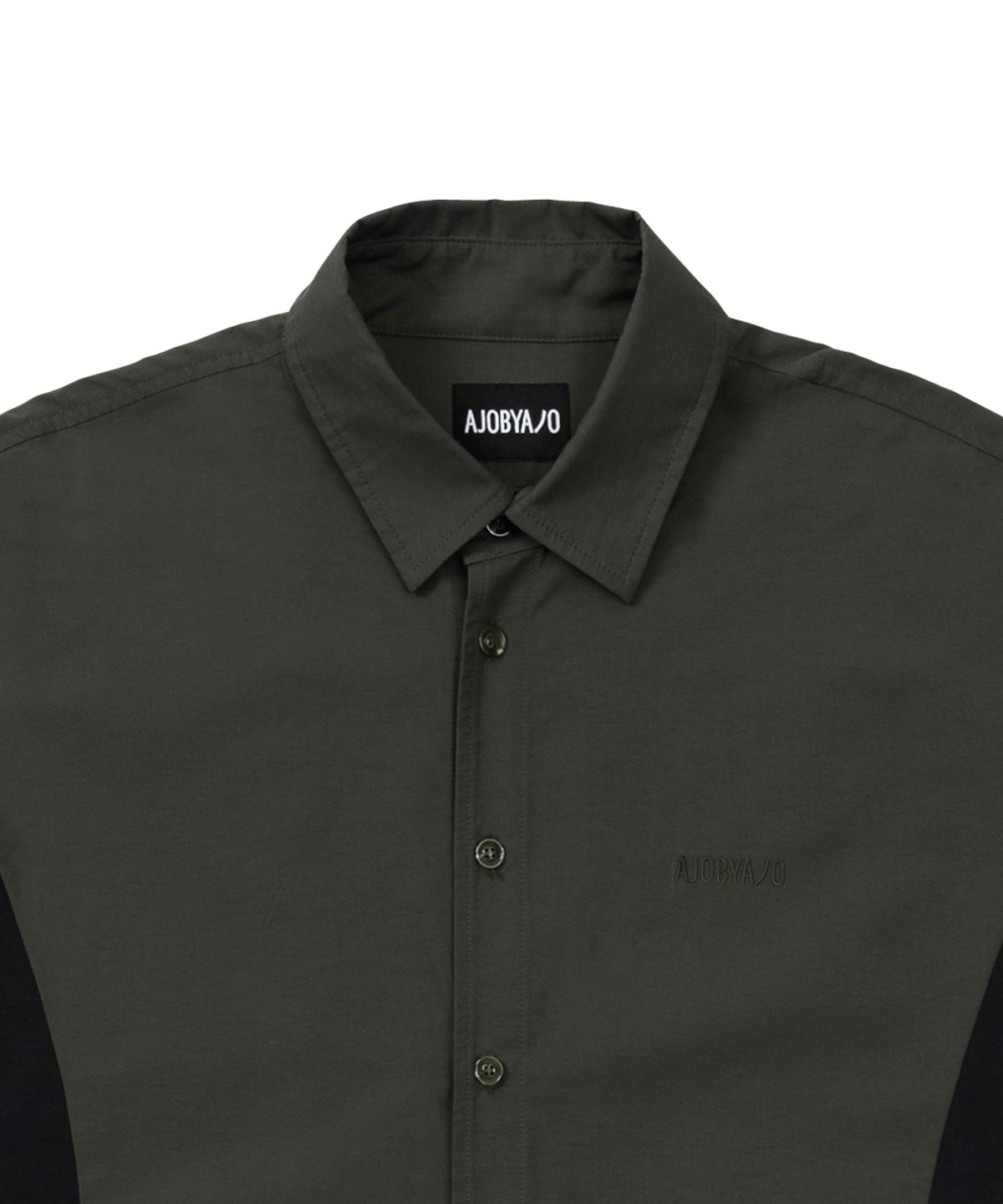 아조바이아조(AJOBYAJO) Nylon String Oversized Shirt [KHAKI]