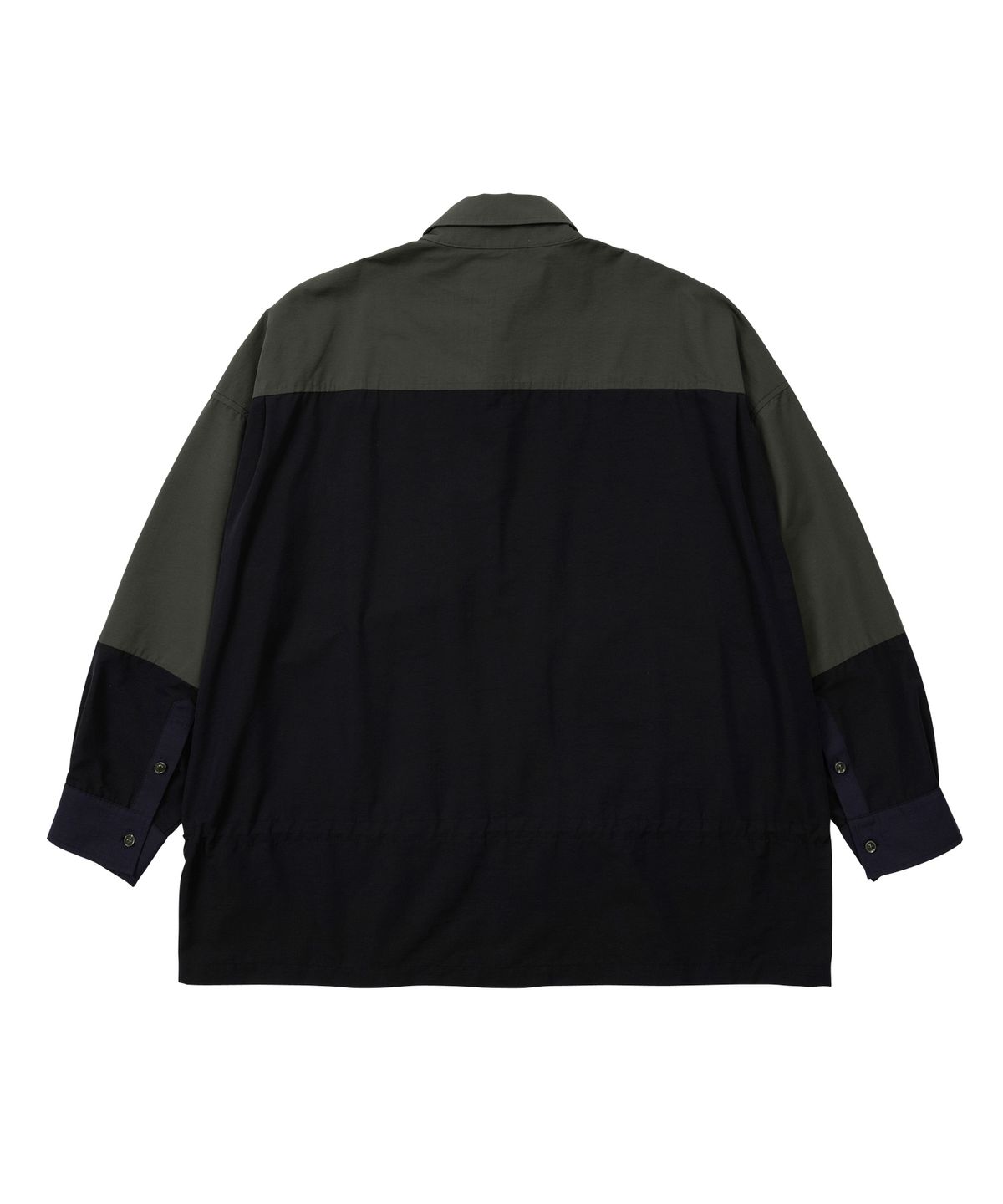 아조바이아조(AJOBYAJO) Nylon String Oversized Shirt [KHAKI]