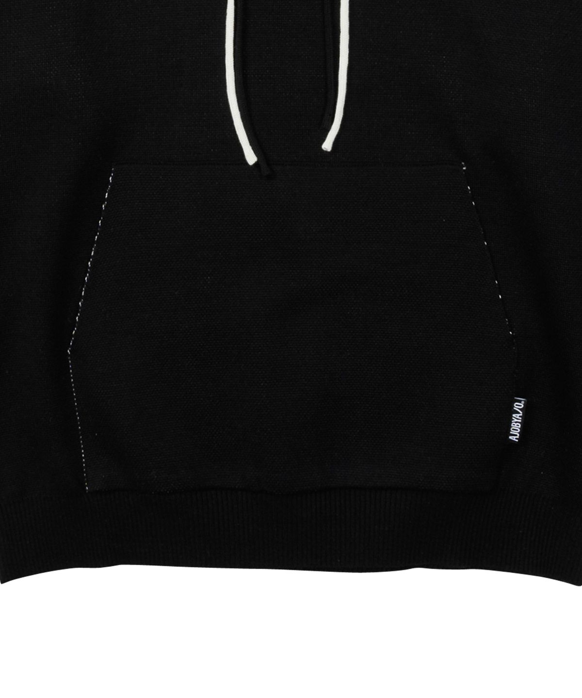 아조바이아조(AJOBYAJO) Crying Boy Cotton Knit Hoodie [BLACK]