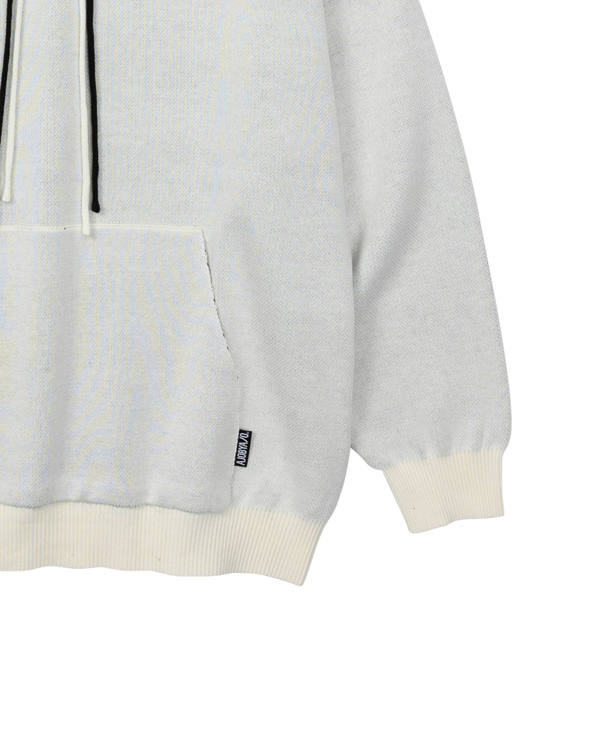 아조바이아조(AJOBYAJO) Crying Boy Cotton Knit Hoodie [IVORY]