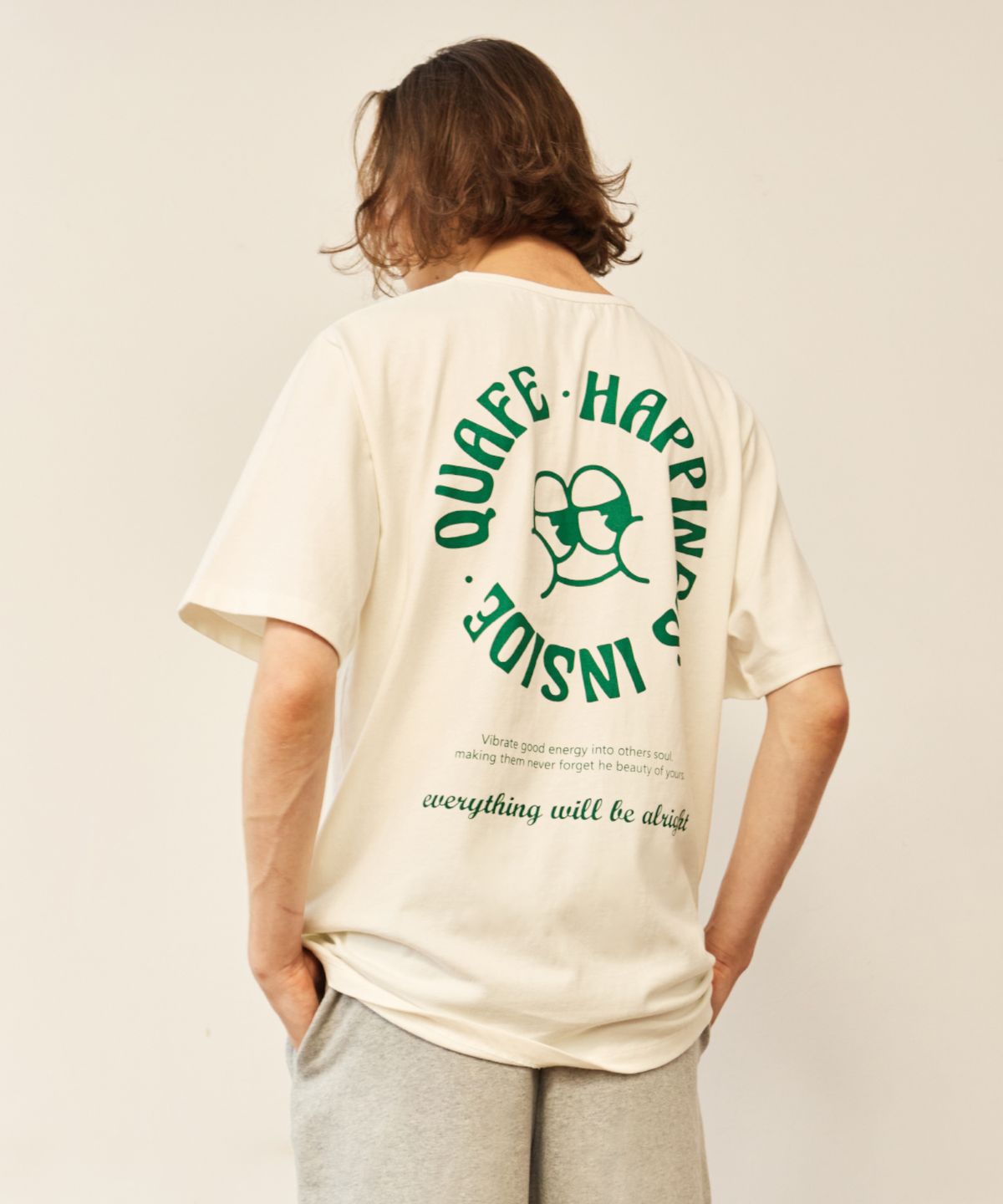 꾸아페(QUAFE) [UNISEX] QUAFY PRINTING T-SHIRT