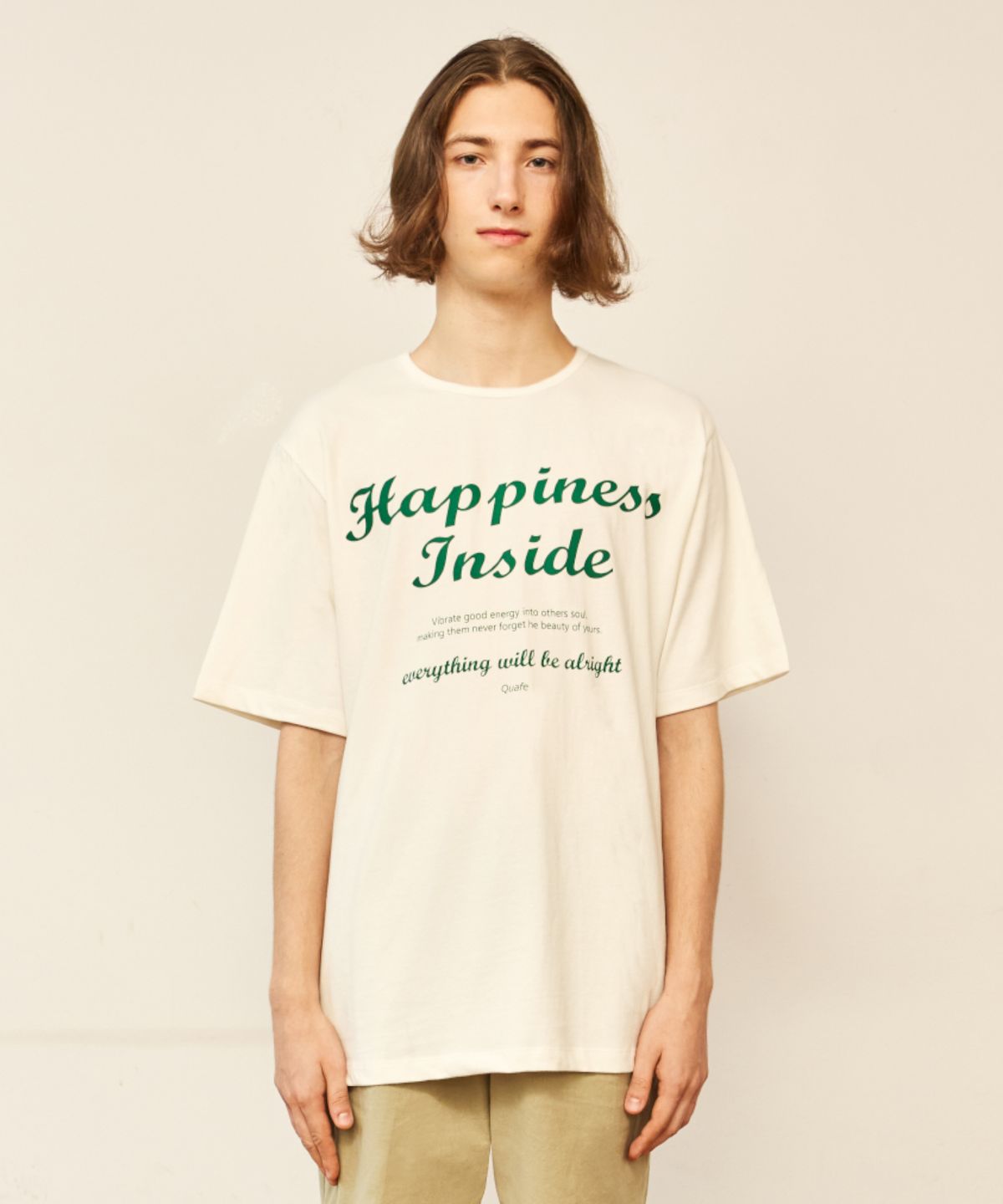 꾸아페(QUAFE) [UNISEX] HAPPINESS INSIDE T-SHIRT